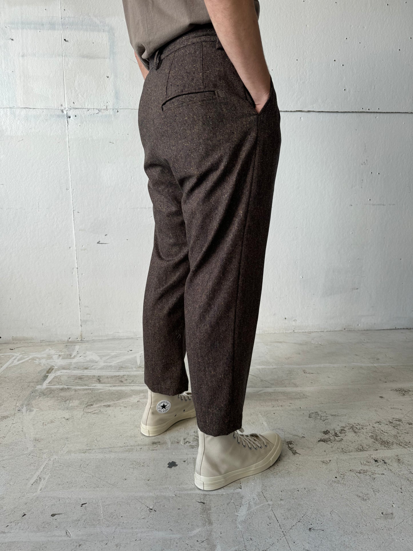 Dress Pants in Speckled Tweed