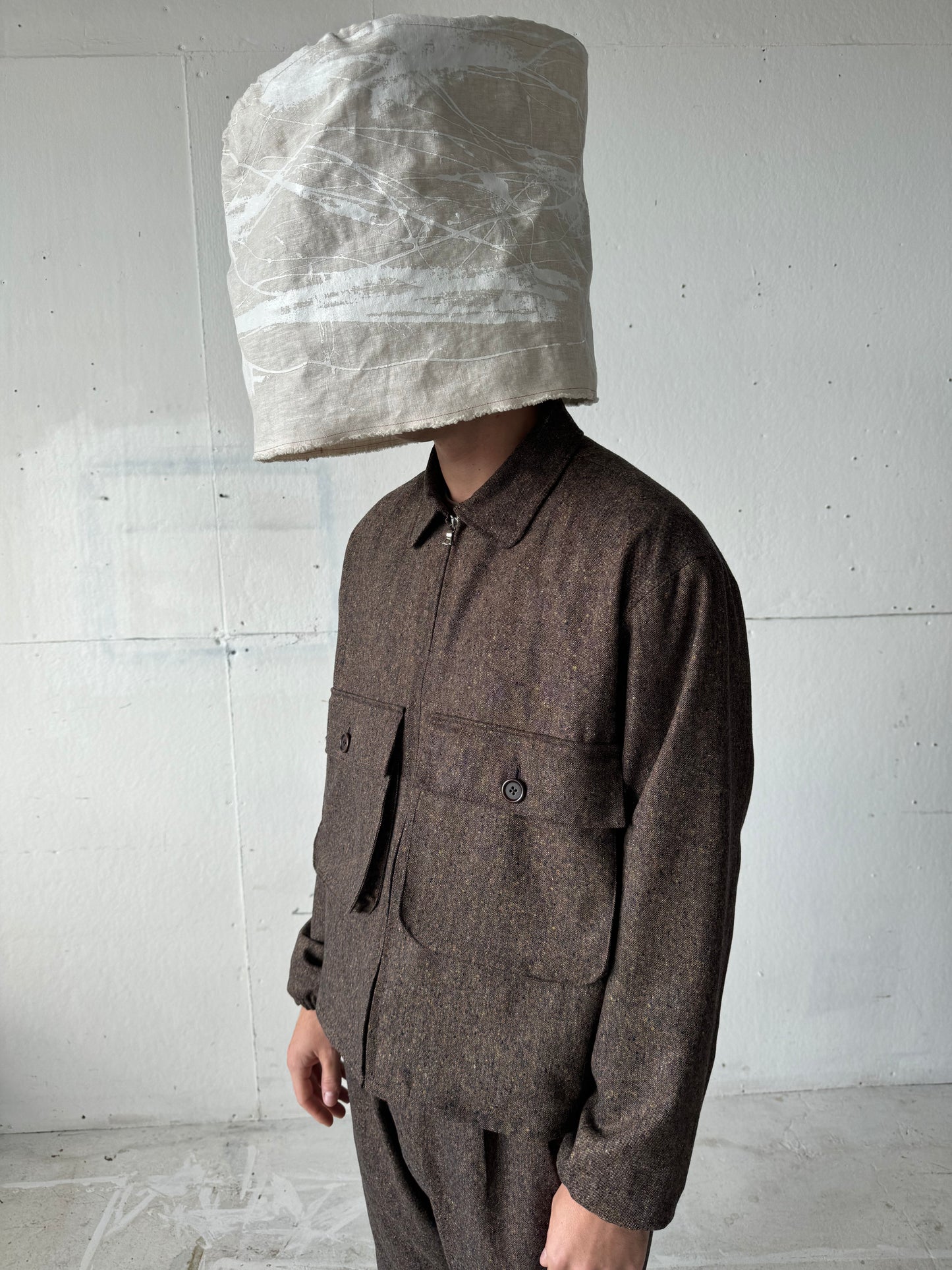 Fishing Jacket in Speckled Tweed