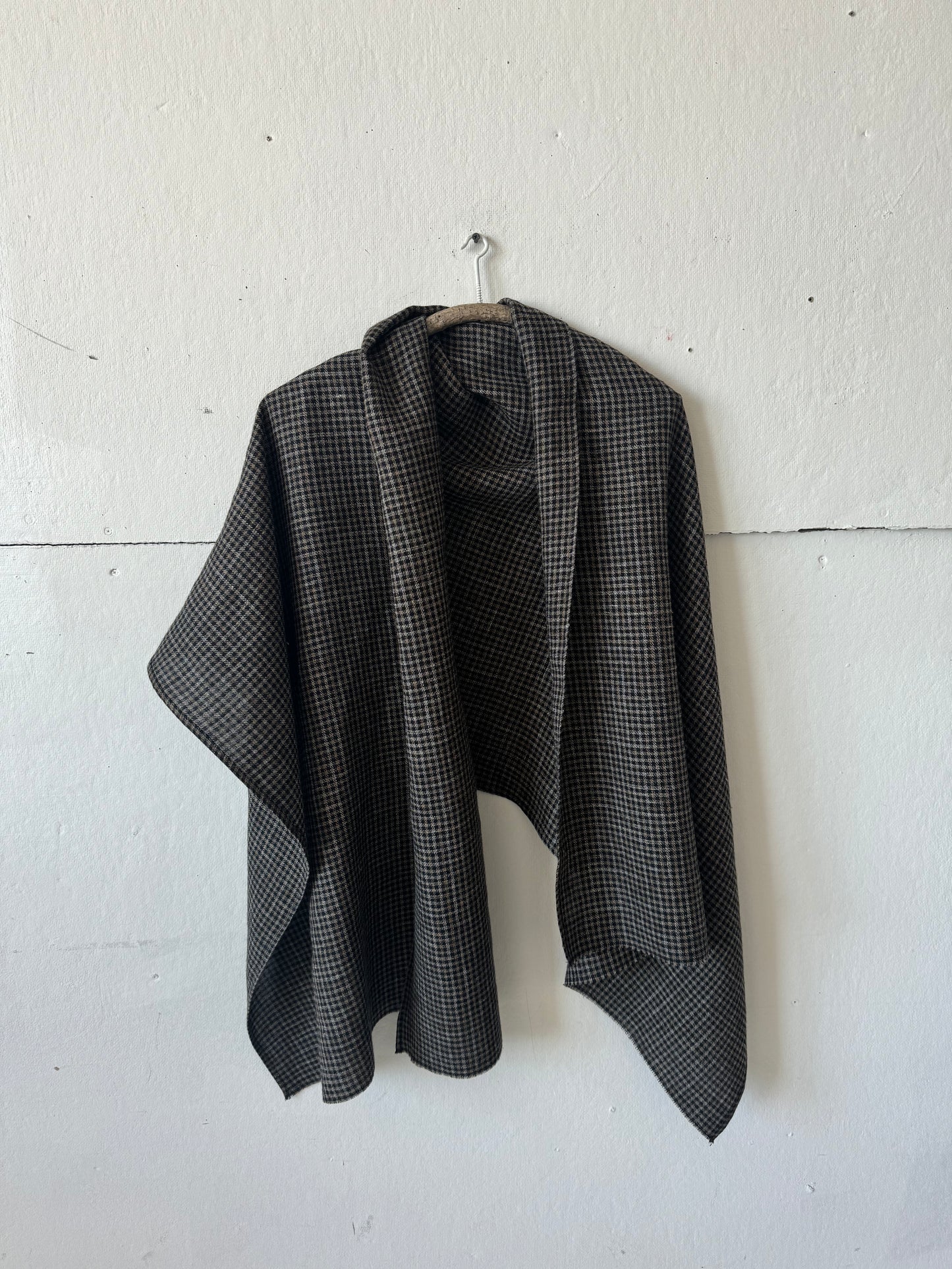 Scarf in Wool/Linen Check