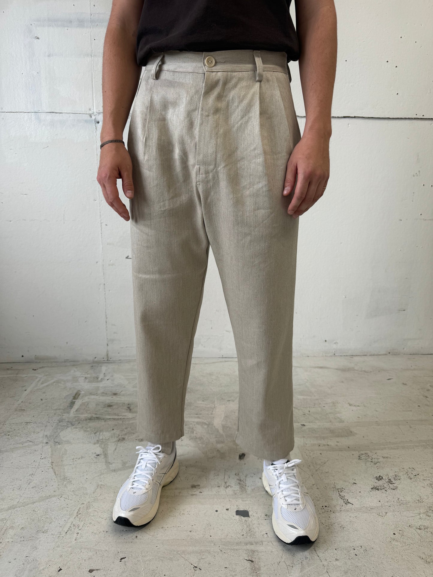 Dress Pants in Linen/Cotton Twill