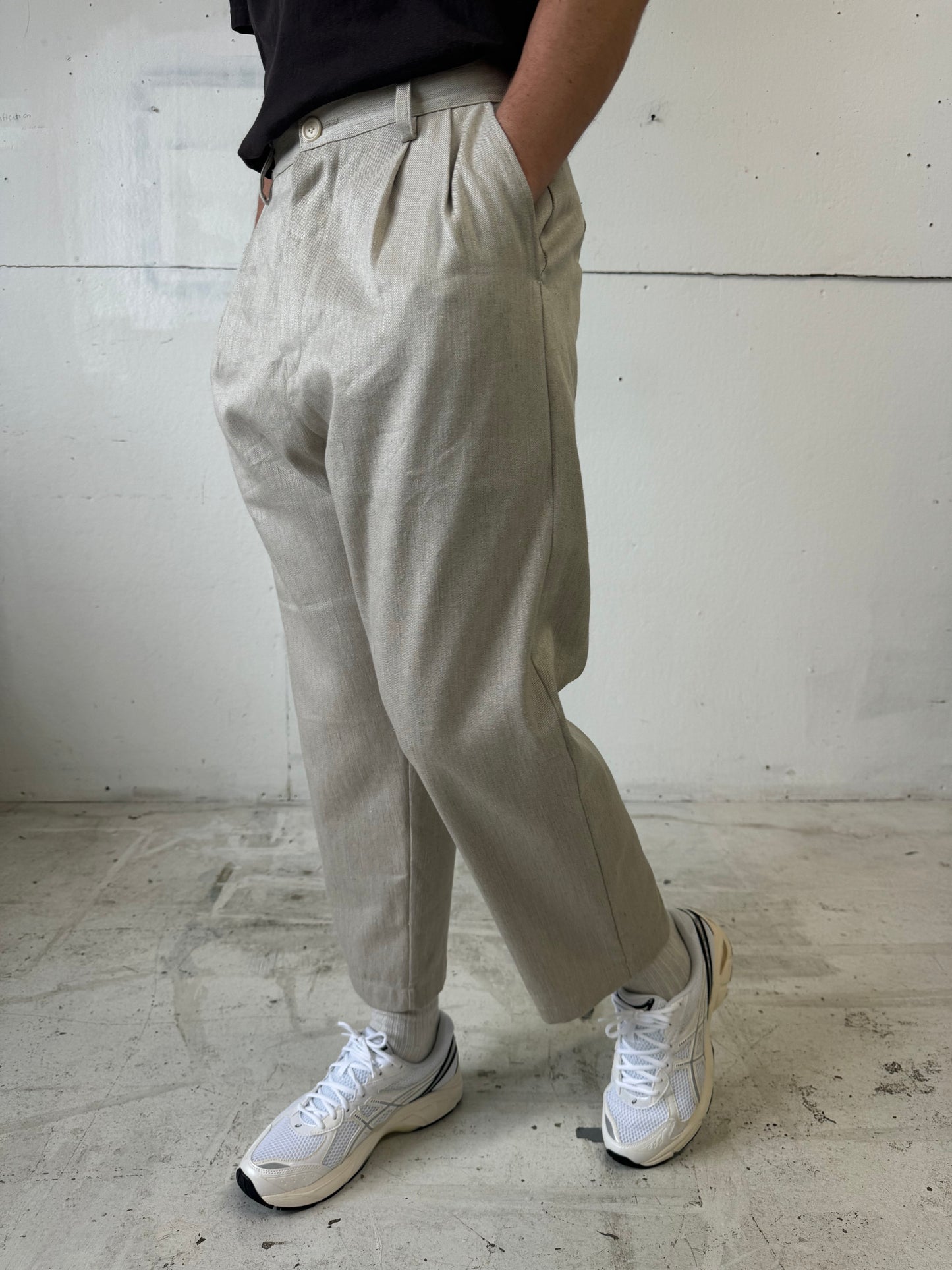Dress Pants in Linen/Cotton Twill