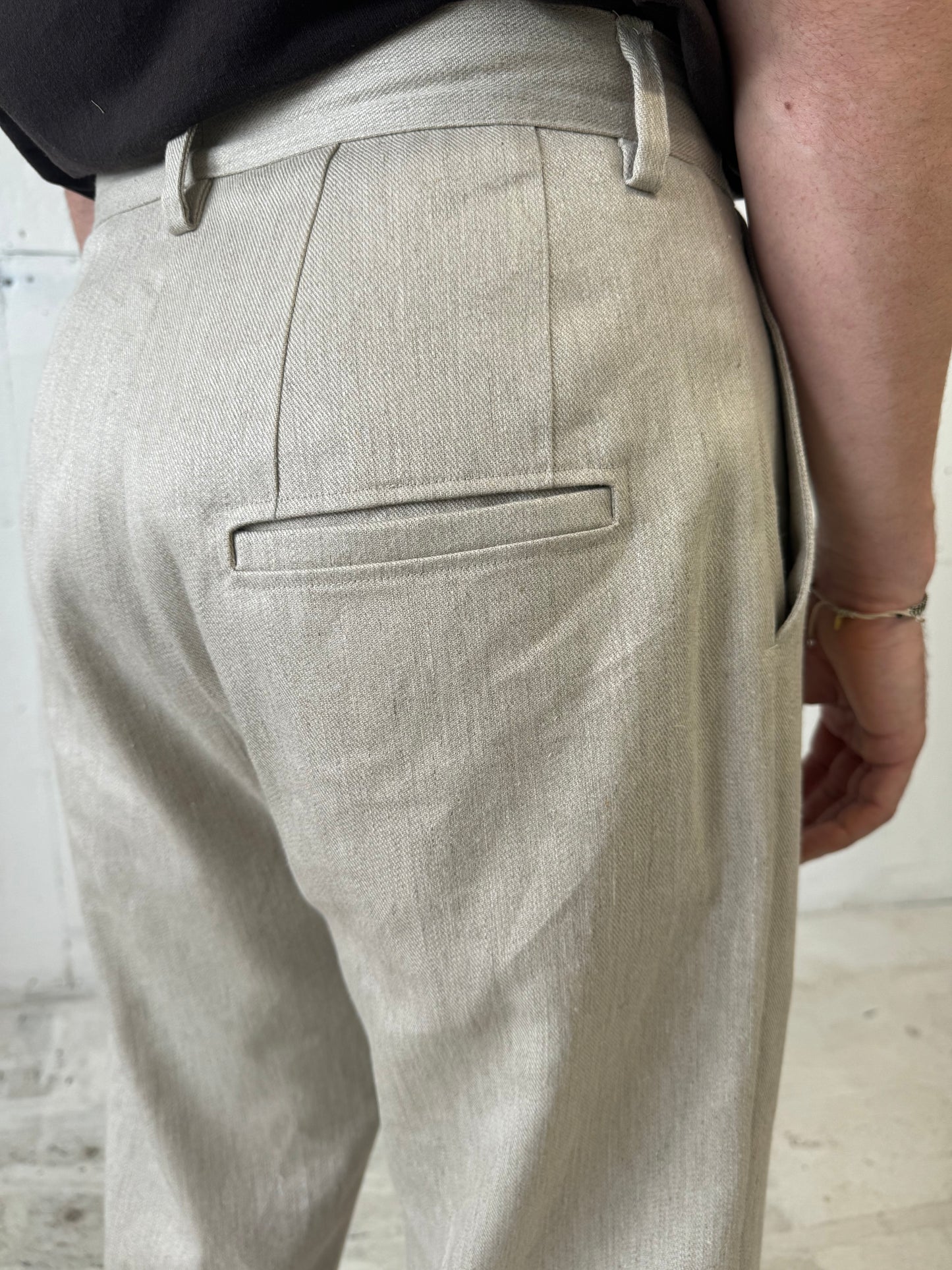 Dress Pants in Linen/Cotton Twill