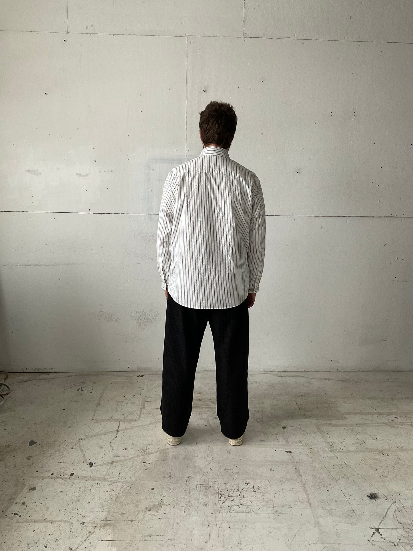 Dress Shirt in Striped Cotton Cloth