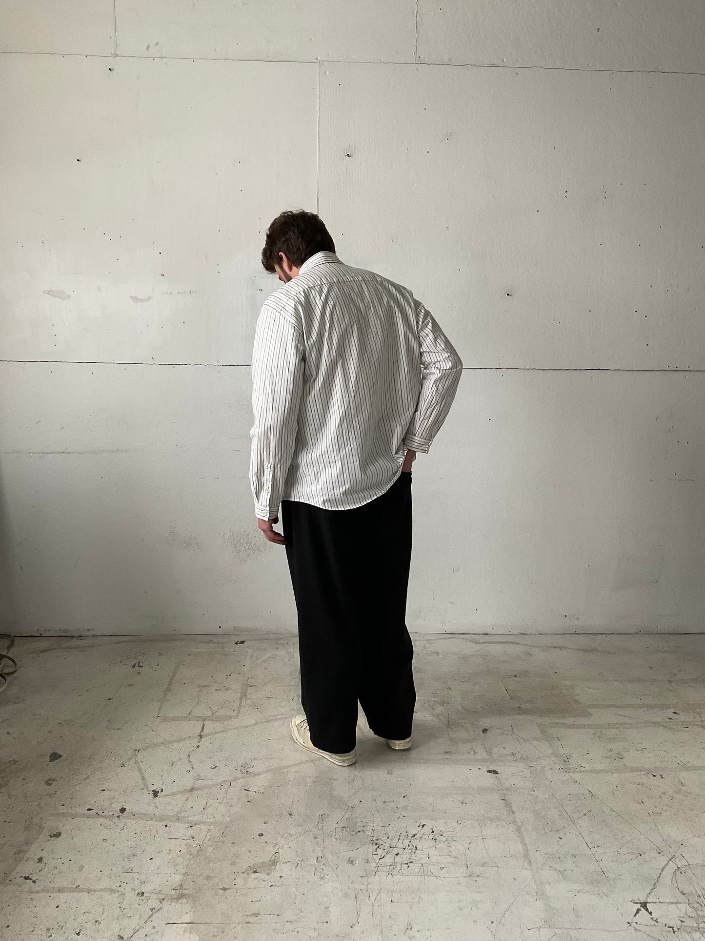 Dress Shirt in Striped Cotton Cloth