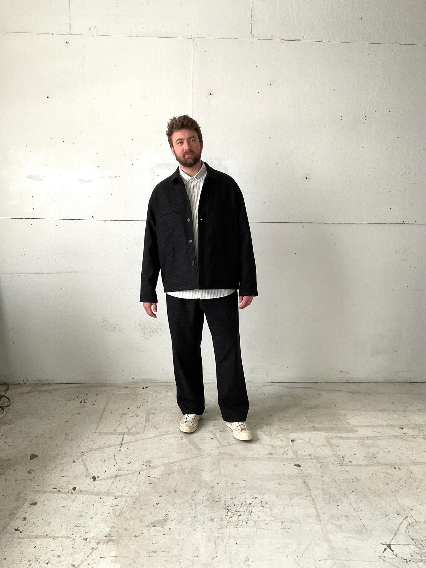 Work Shirt in Wool Check Flannel
