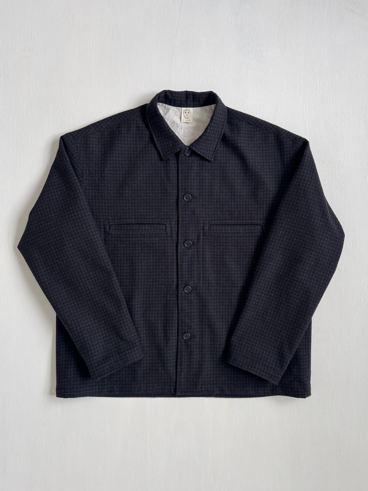 Work Shirt in Wool Check Flannel