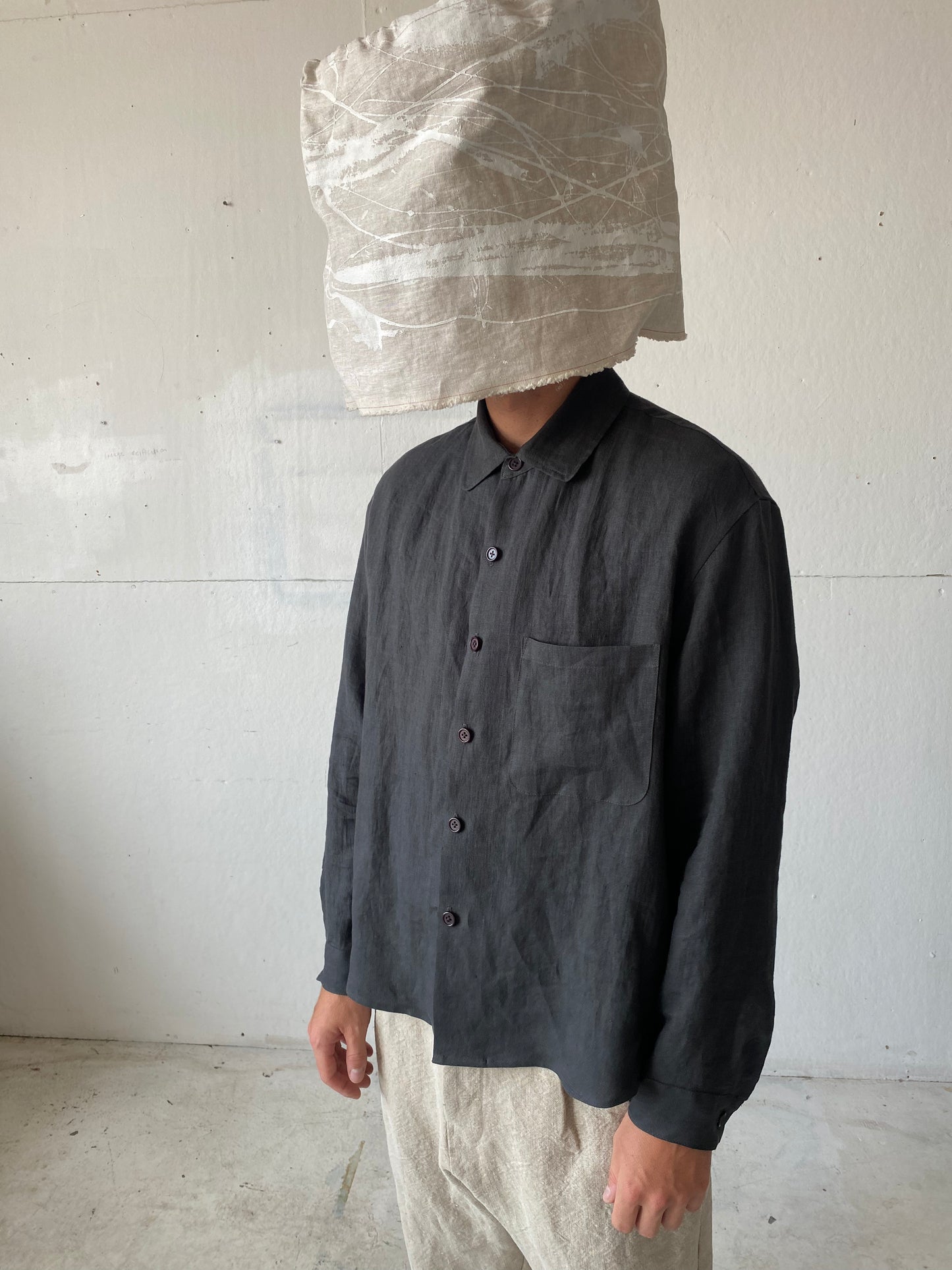Tent Shirt in Linen Twill
