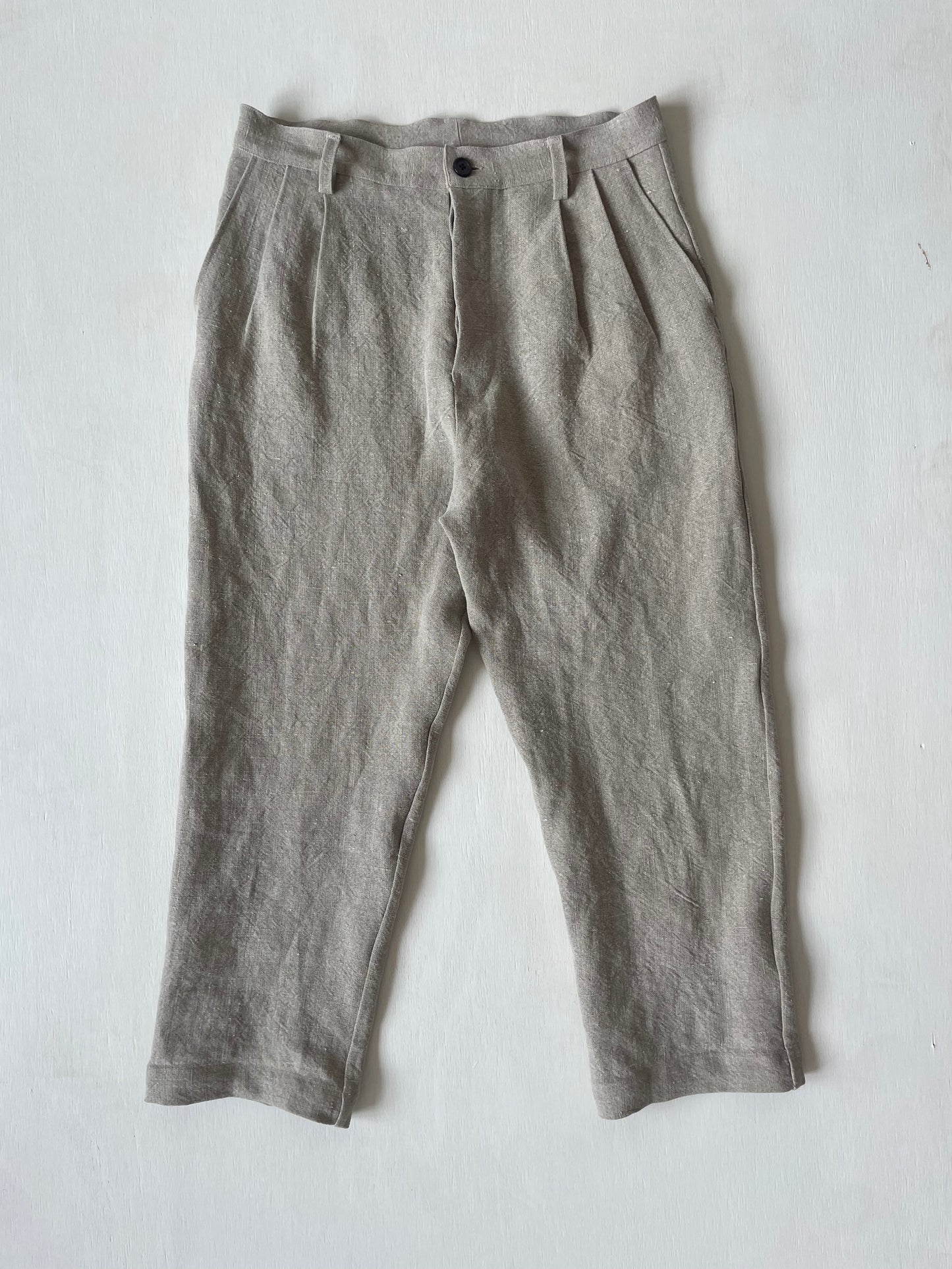 Dress Pants in Heavy Organic Linen