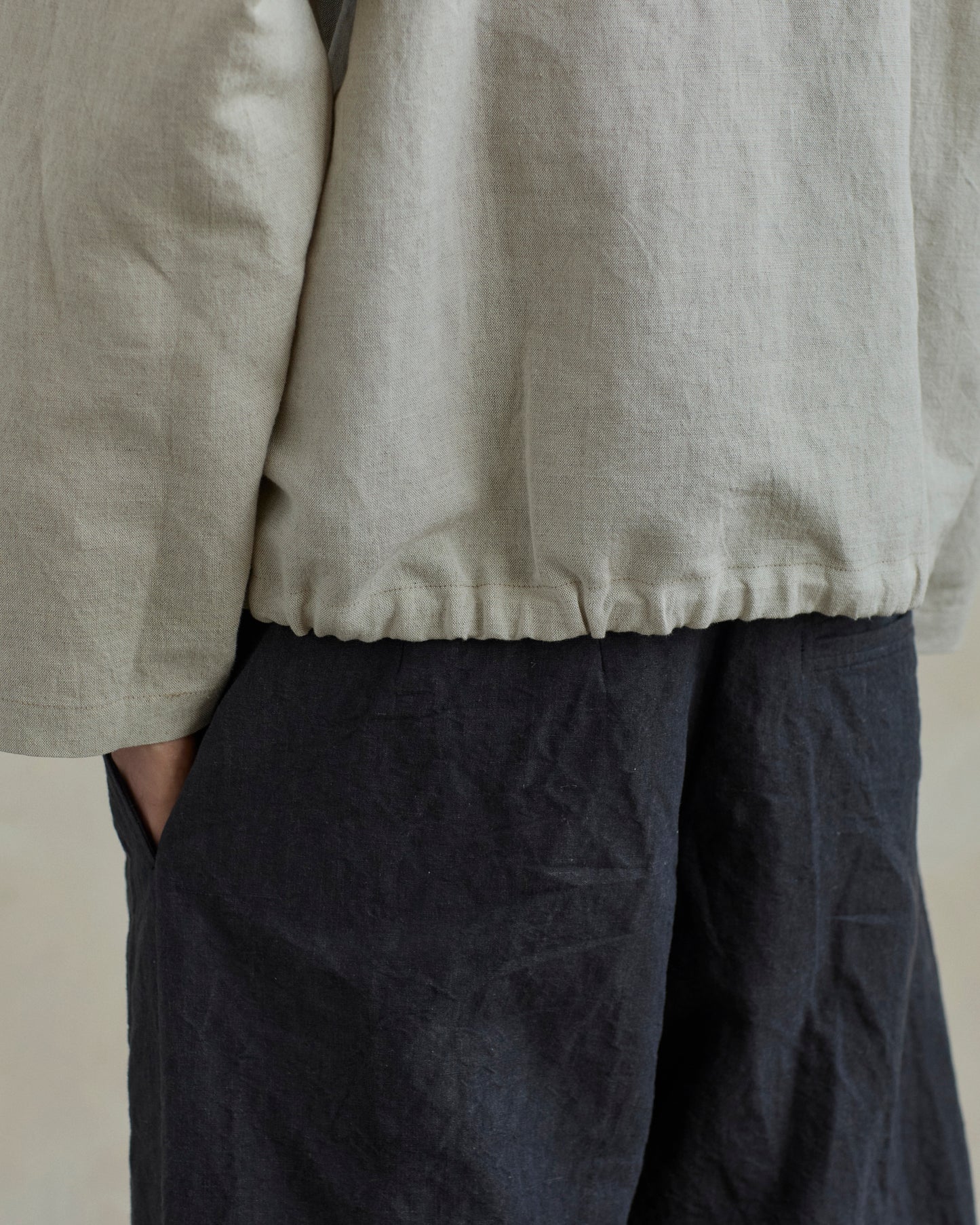 Crane Pullover in Cotton/Linen Plainweave