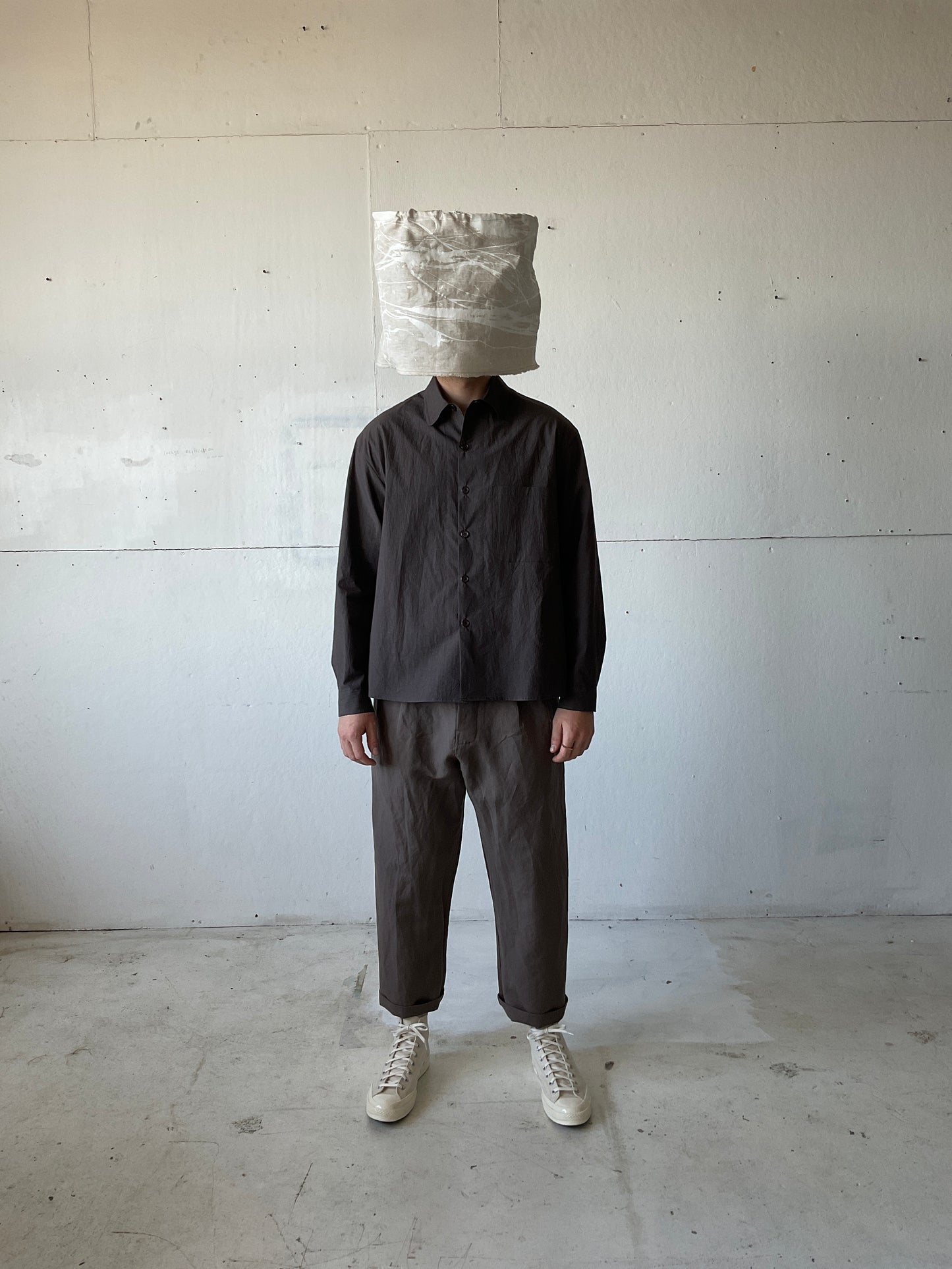 Tent Shirt in Cotton Typewriter Cloth