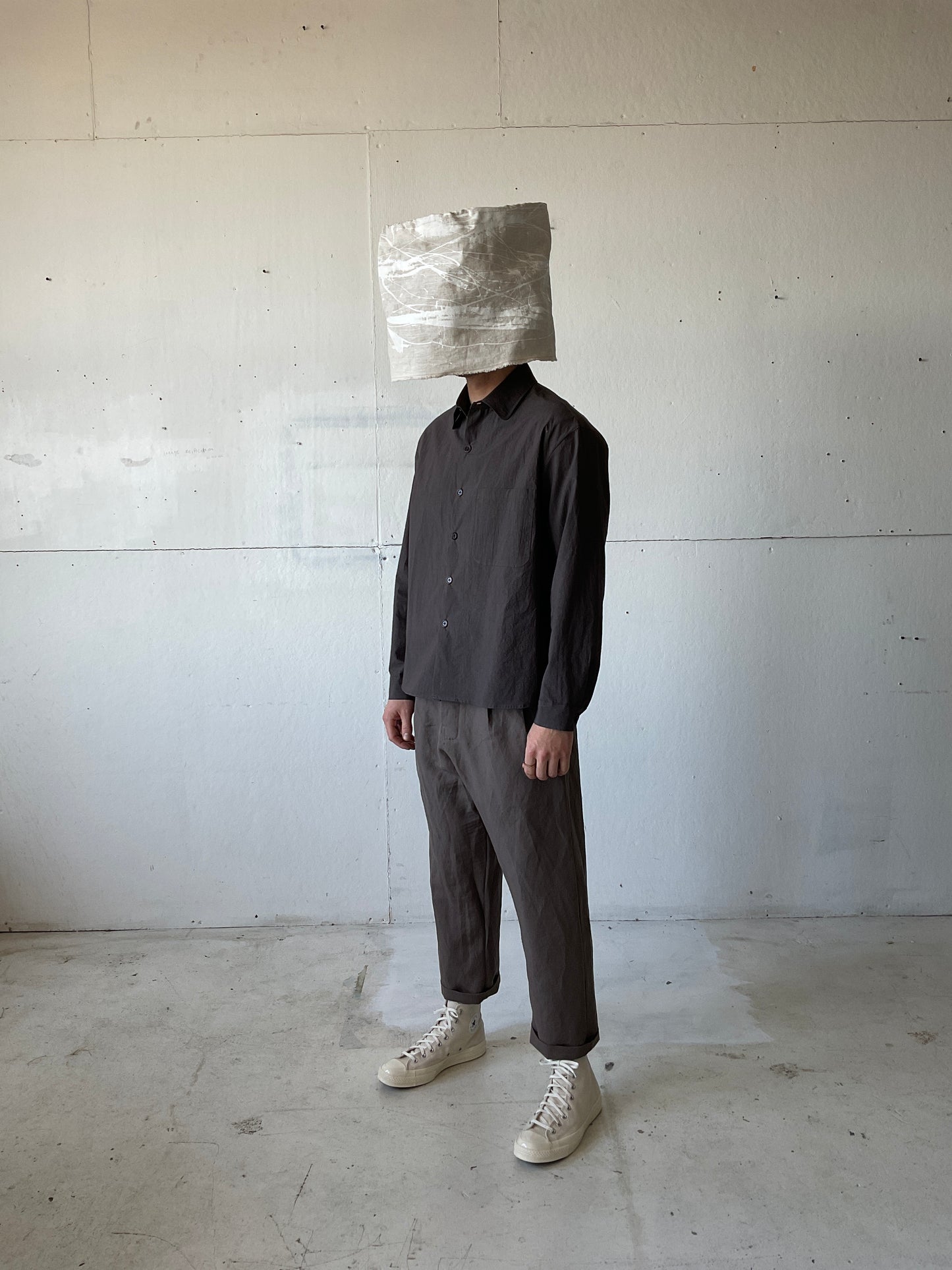 Tent Shirt in Cotton Typewriter Cloth