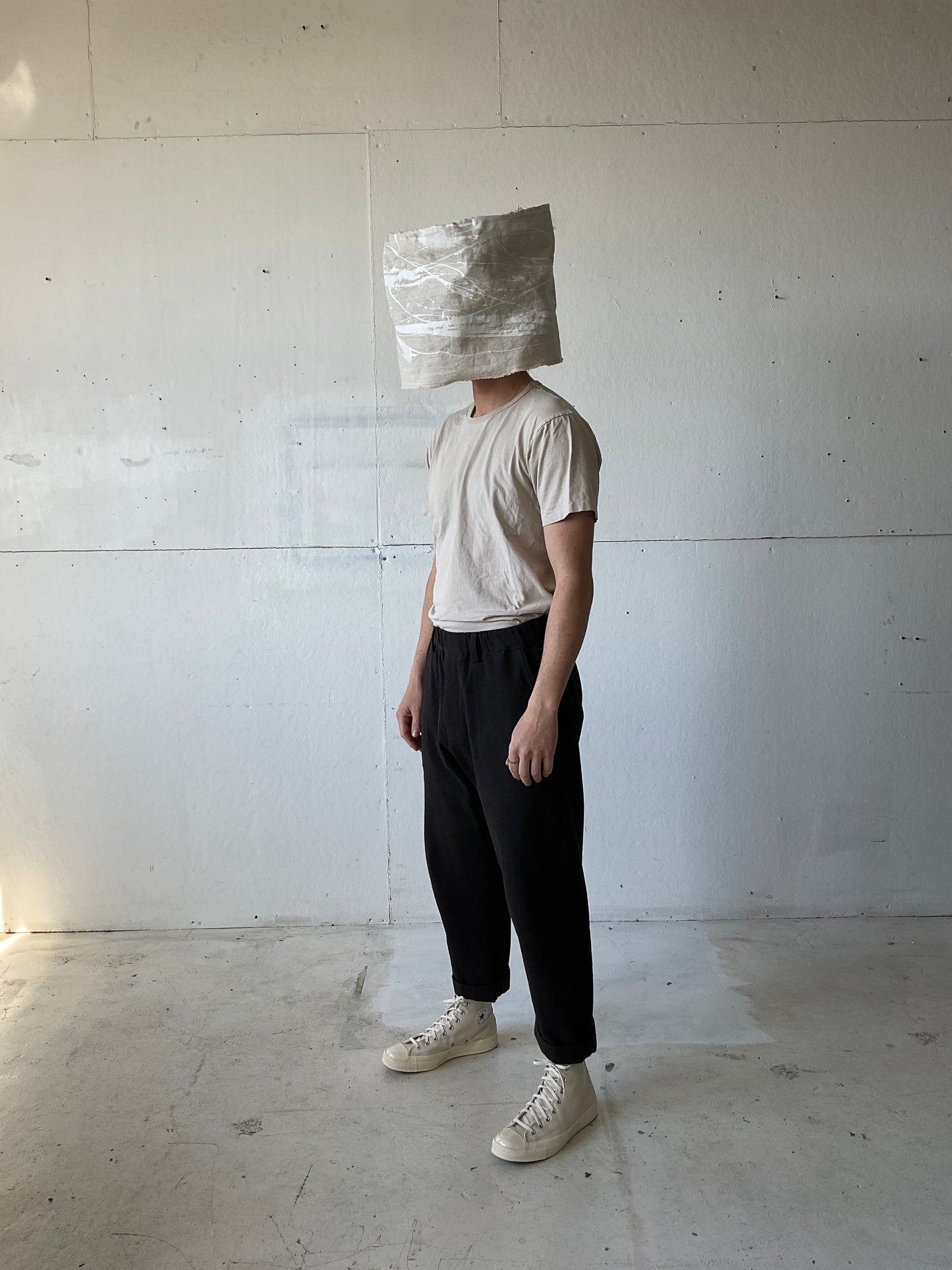 Work Pants in Wool/Cotton Textured Cloth