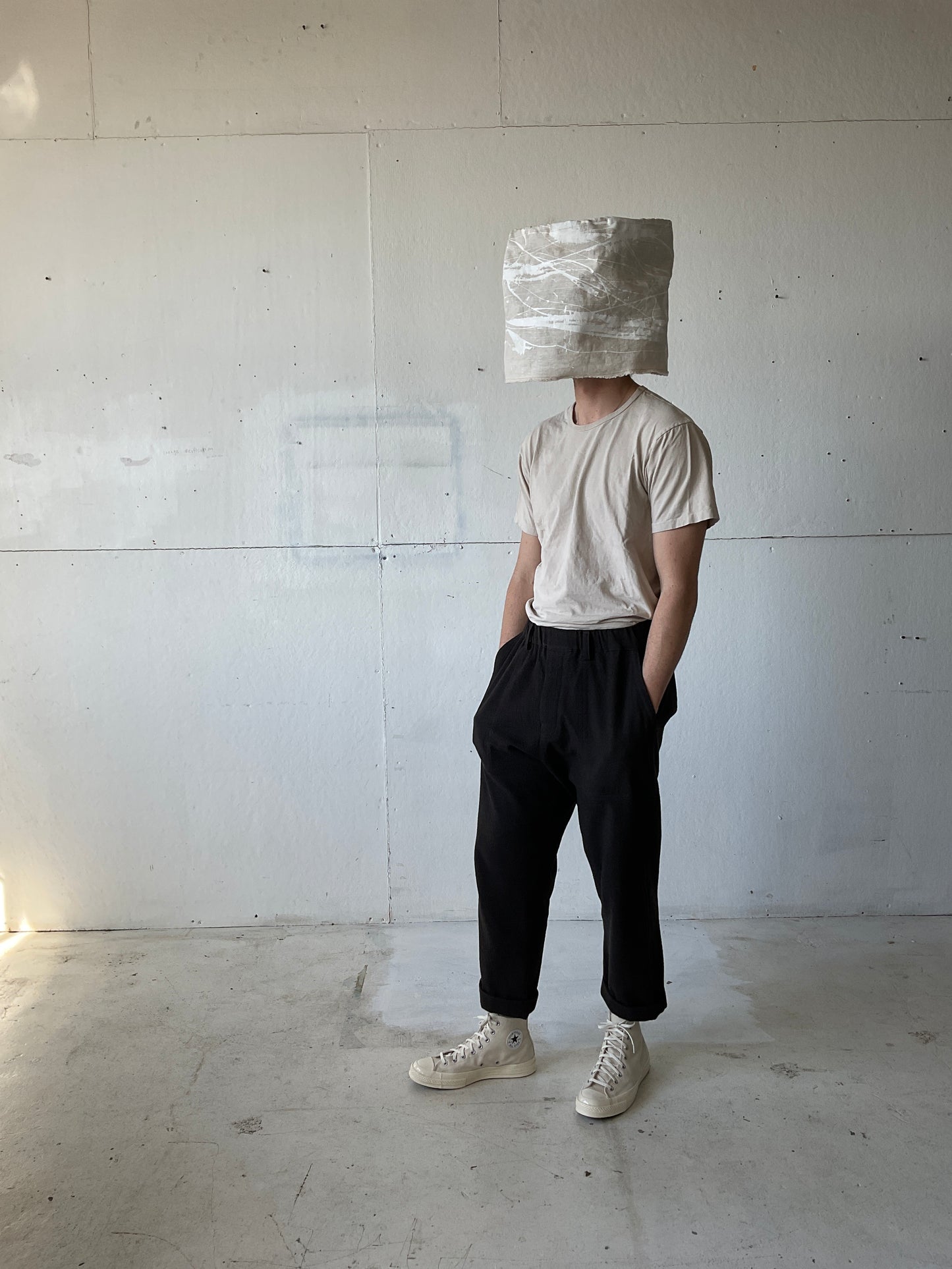 Work Pants in Wool/Cotton Textured Cloth