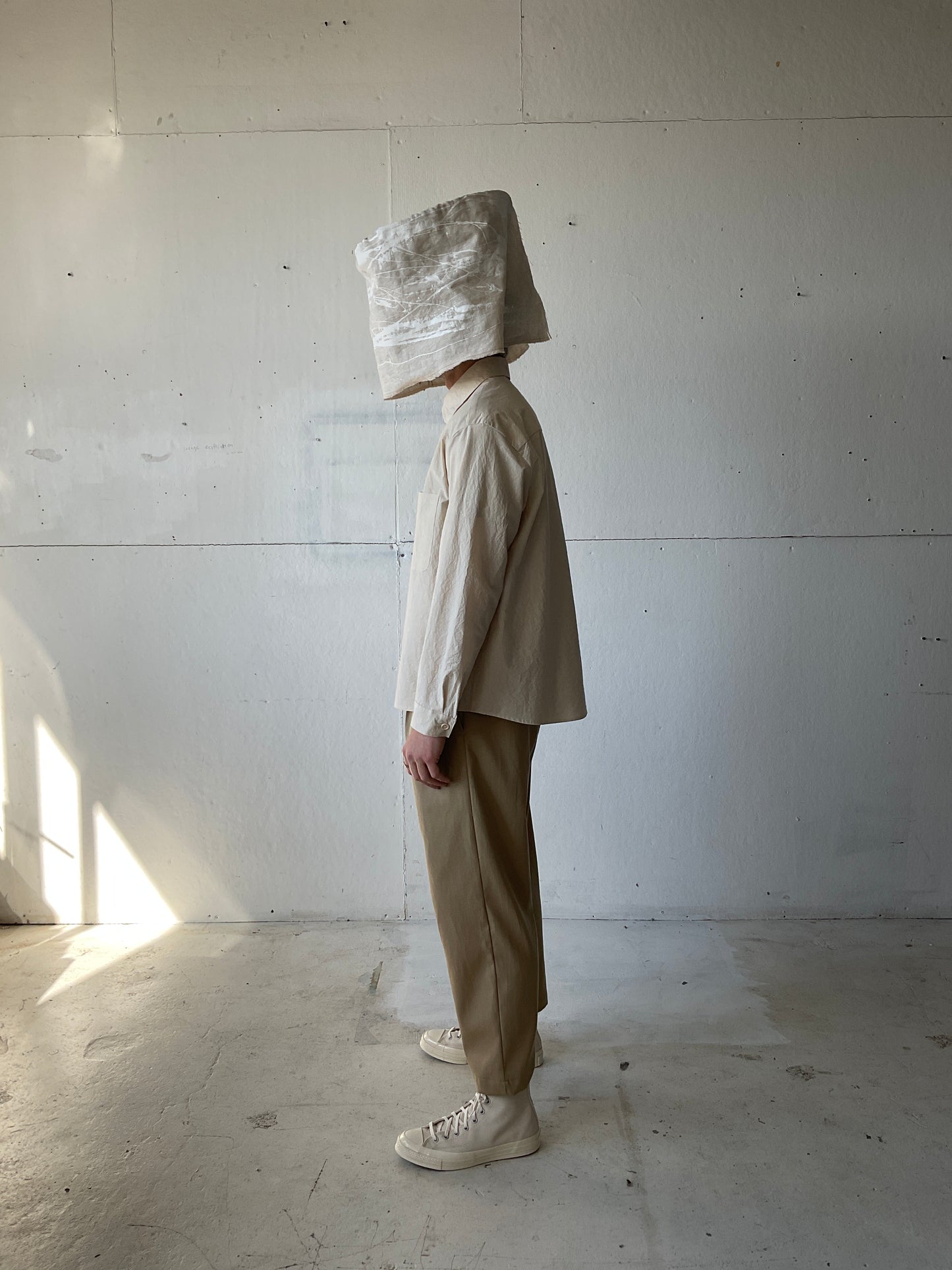 Tent Shirt in Cotton/Linen Typewriter Cloth