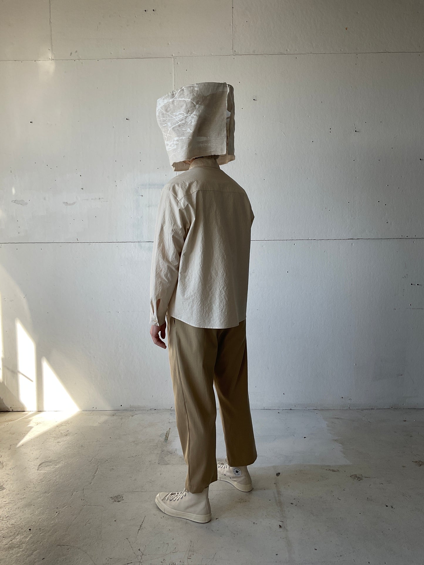 Tent Shirt in Cotton/Linen Typewriter Cloth