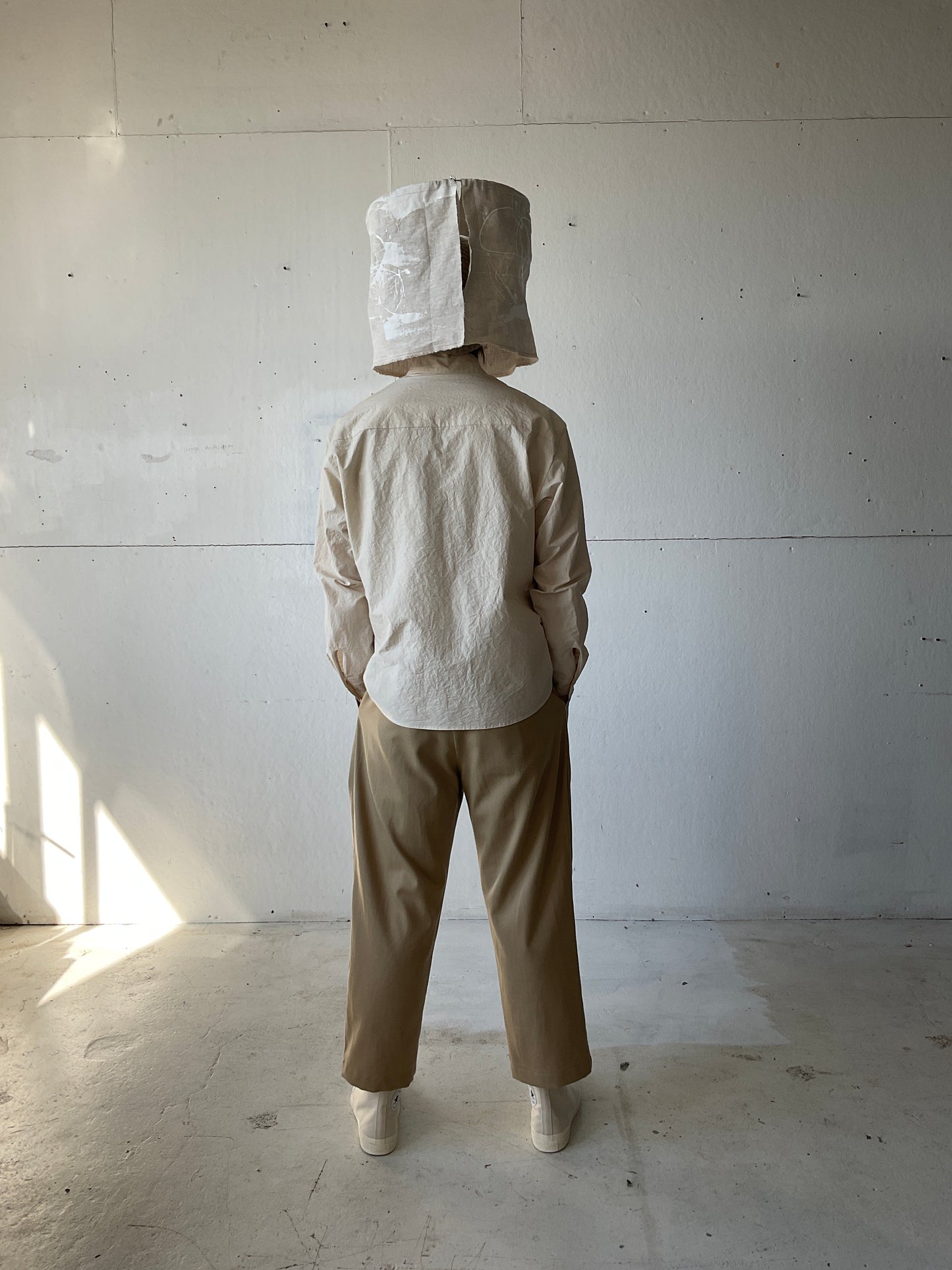 Tent Shirt in Cotton/Linen Typewriter Cloth