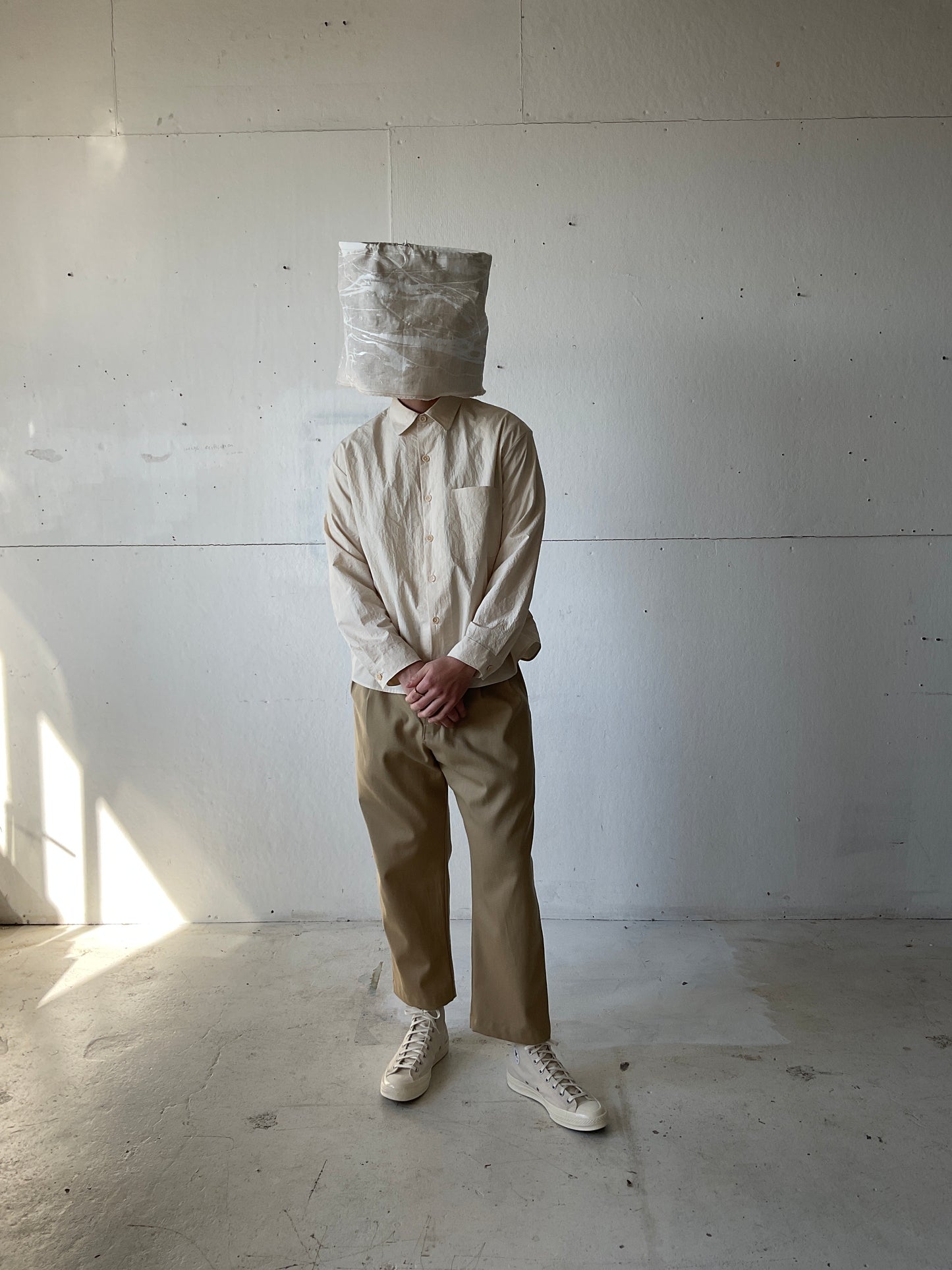 Tent Shirt in Cotton/Linen Typewriter Cloth