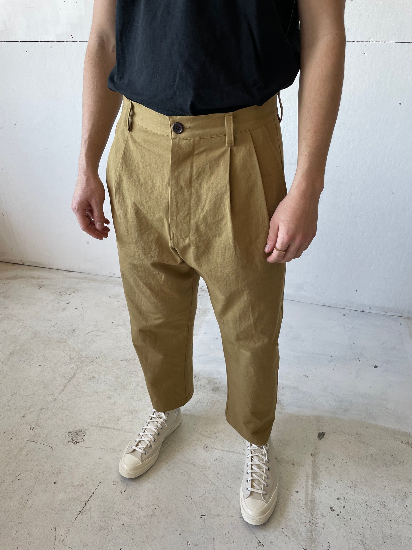 Dress Pants in Cotton Plain Weave