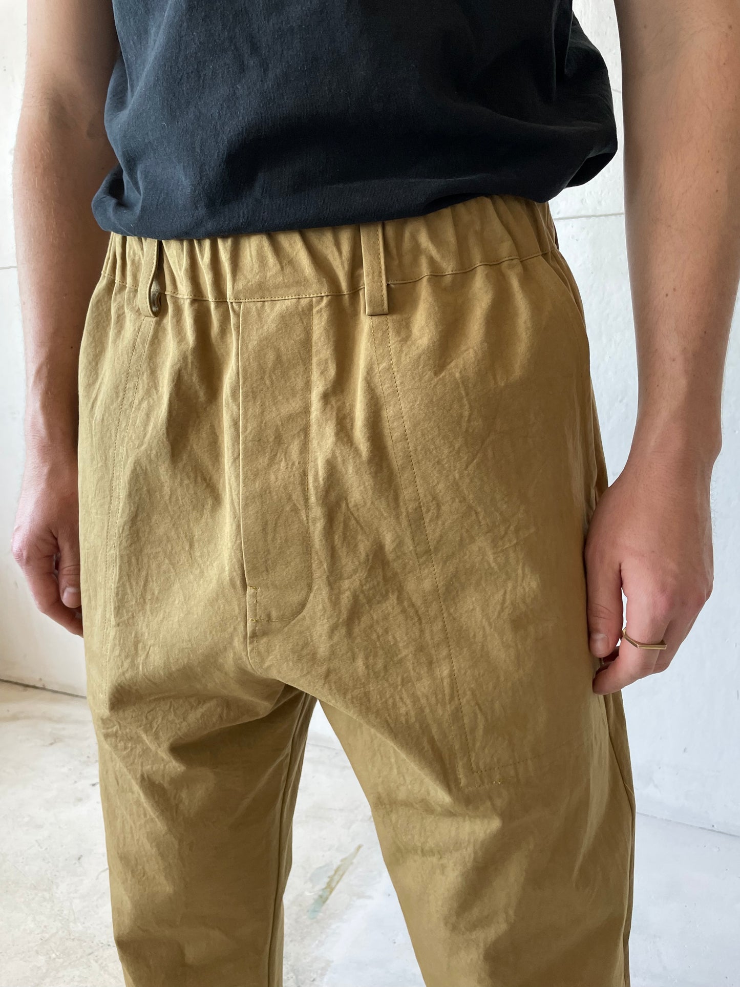 Work Pants in Cotton Plain Weave