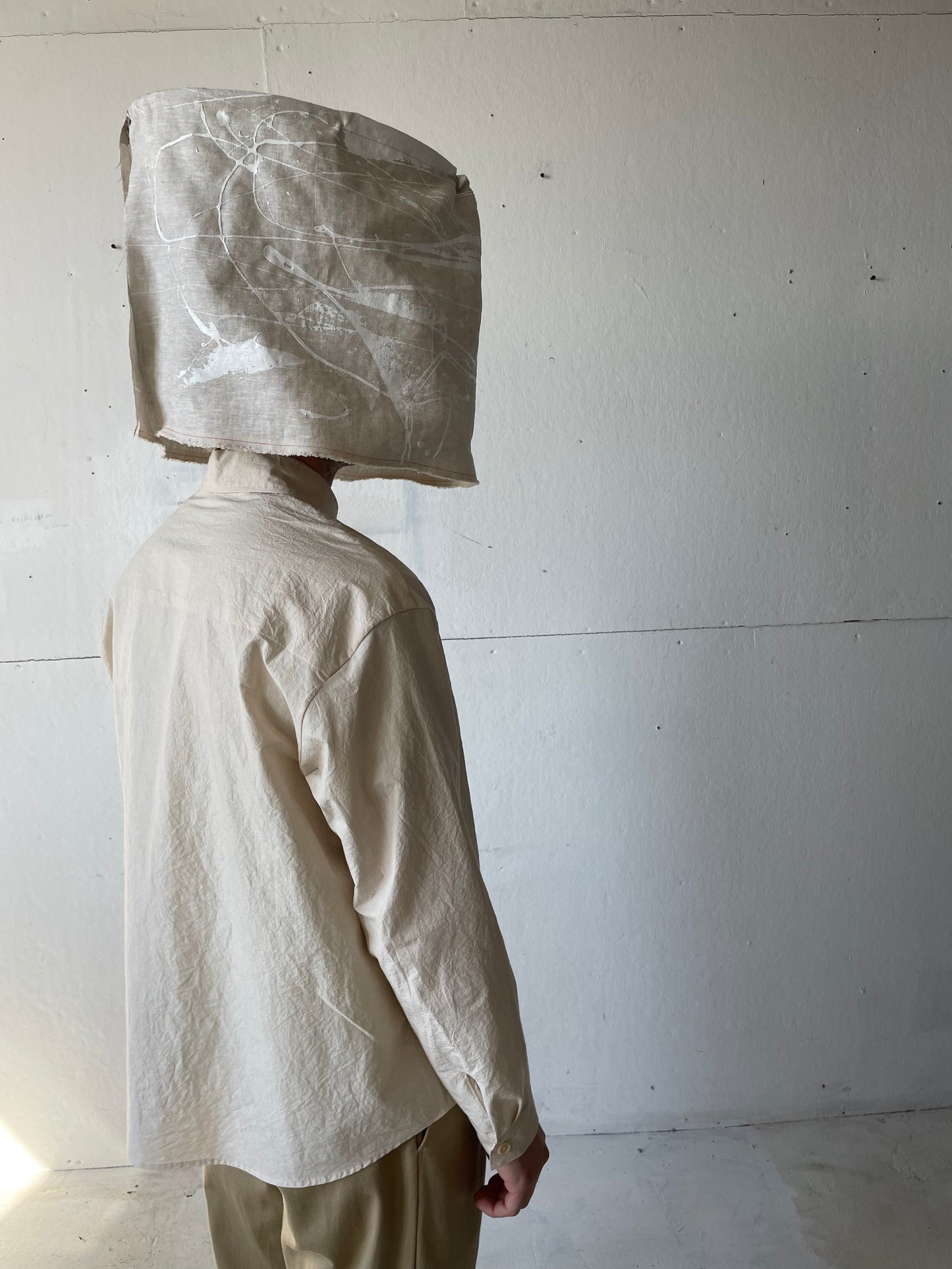 Tent Shirt in Cotton/Linen Typewriter Cloth