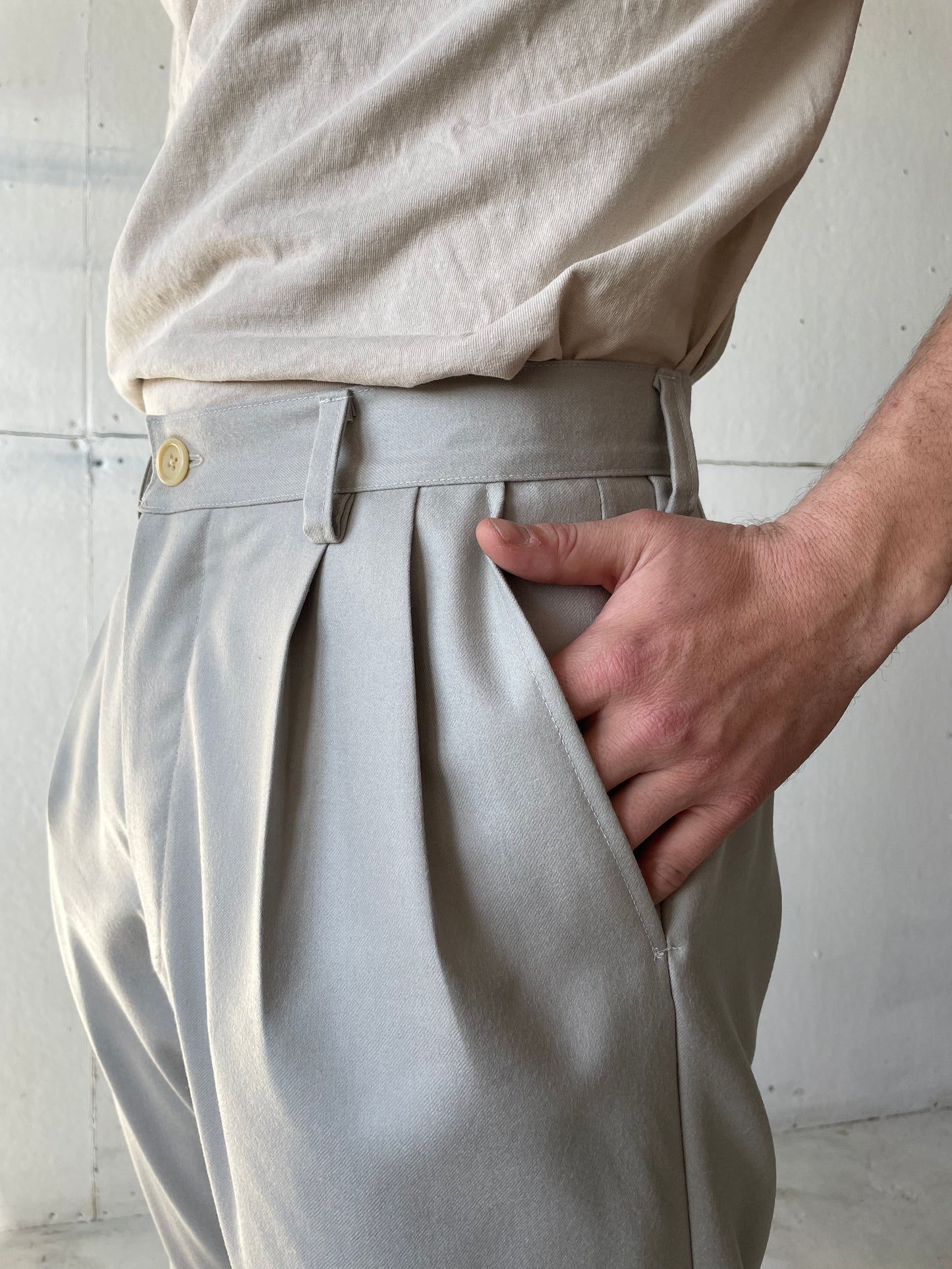 Dress Pants in Wool Flannel