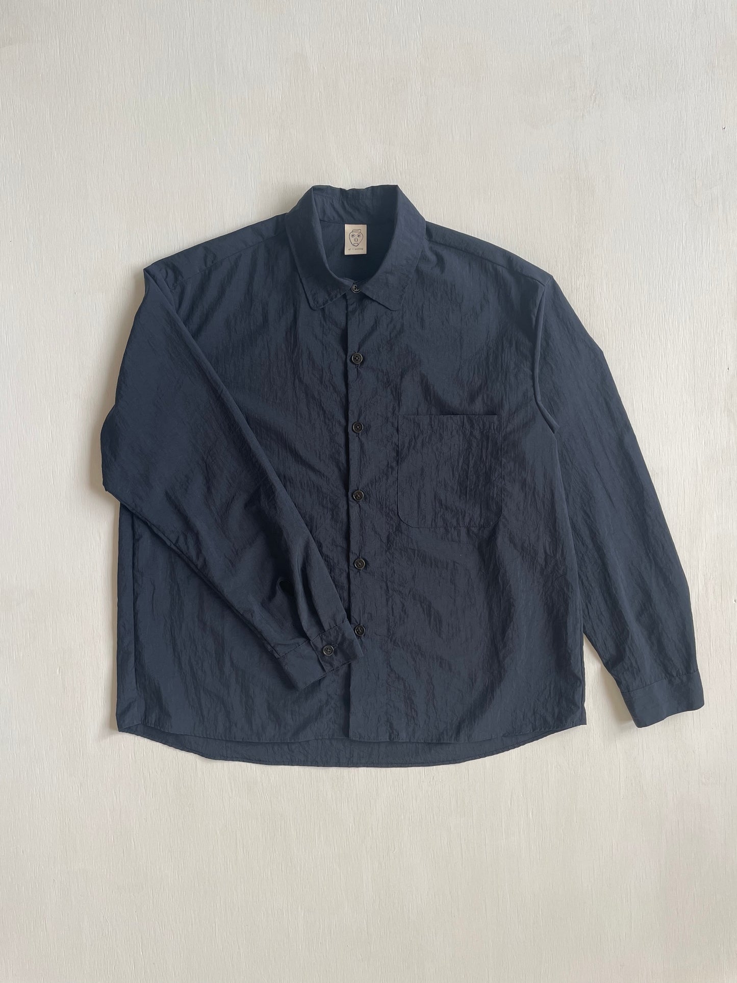 Tent Shirt in Textured Nylon