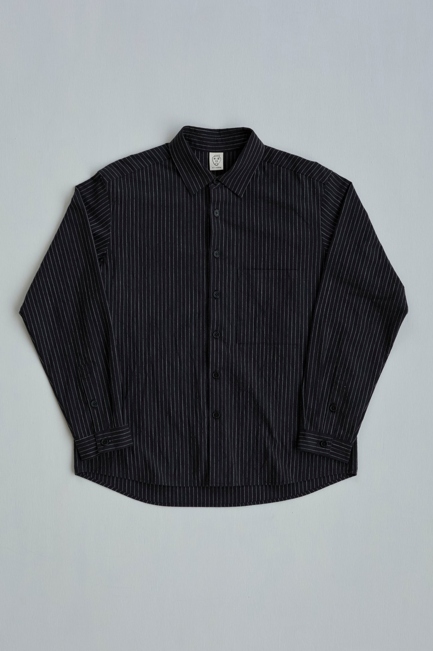 Dress Shirt in Striped Cotton Slub