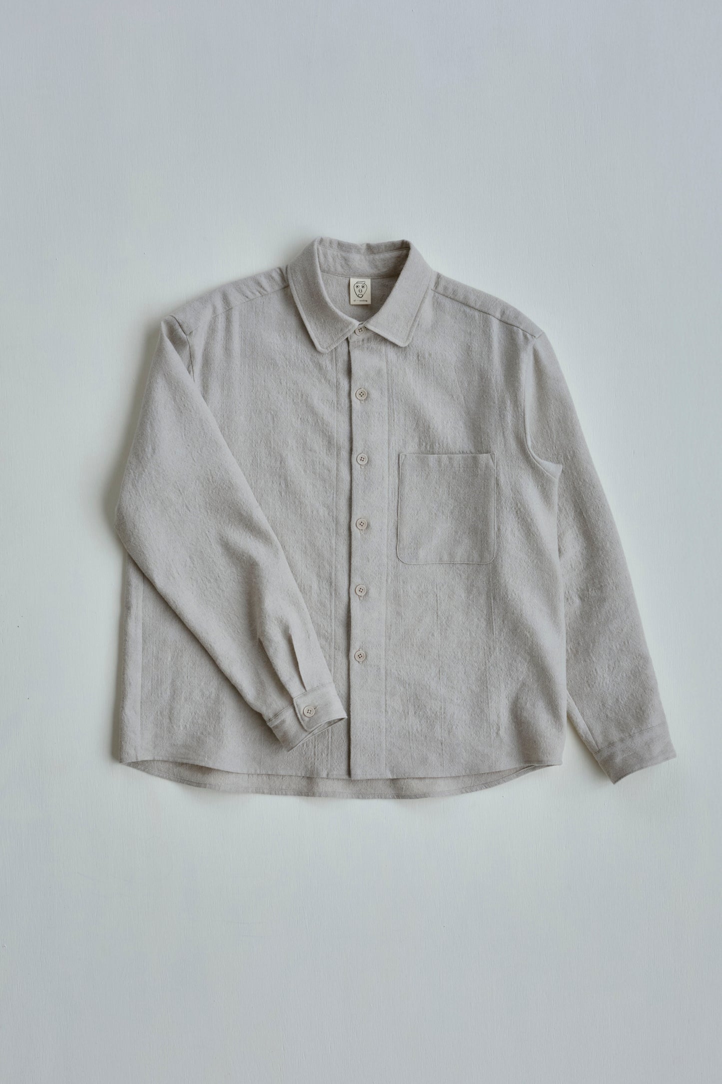 Tent Shirt in Sand Wool / Linen