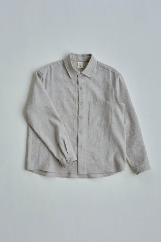Tent Shirt in Sand Wool / Linen