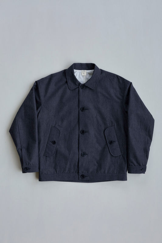 Dad's Jacket in Wool / Cotton Buff