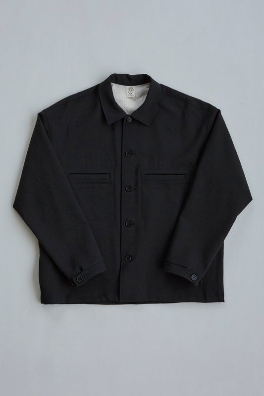 Work Shirt in Wool Gabardine