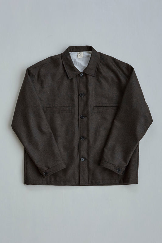 Work Shirt in Wool / Cashmere Flannel