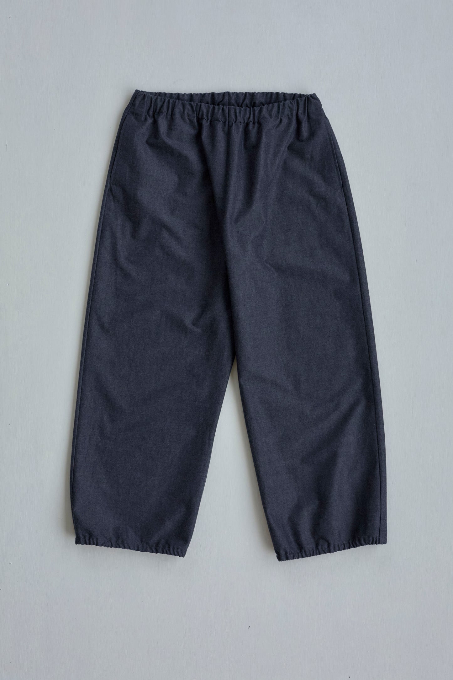 Gather Pants in Wool / Cotton Buff