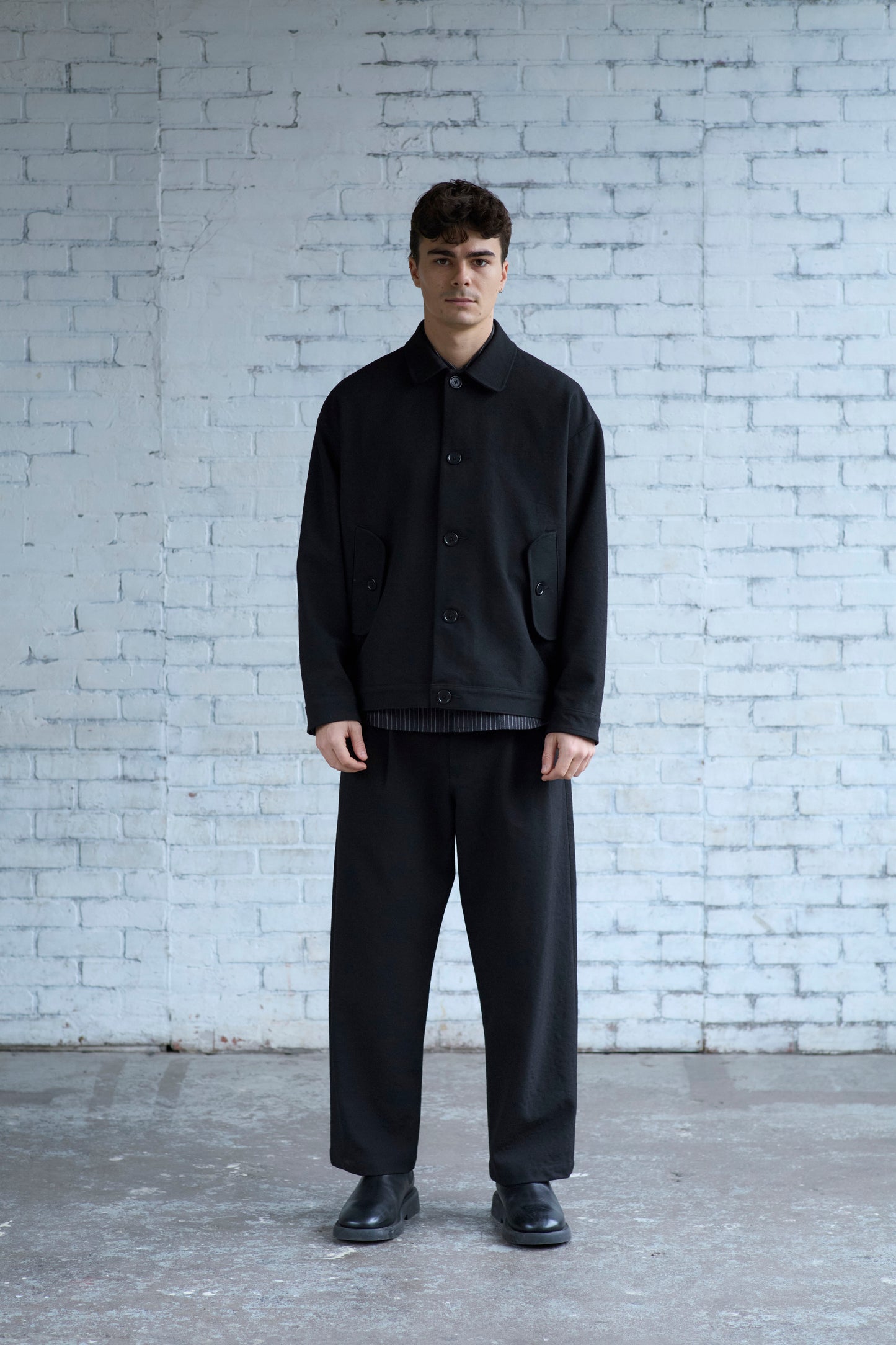 Dad's Jacket in Wool Gabardine