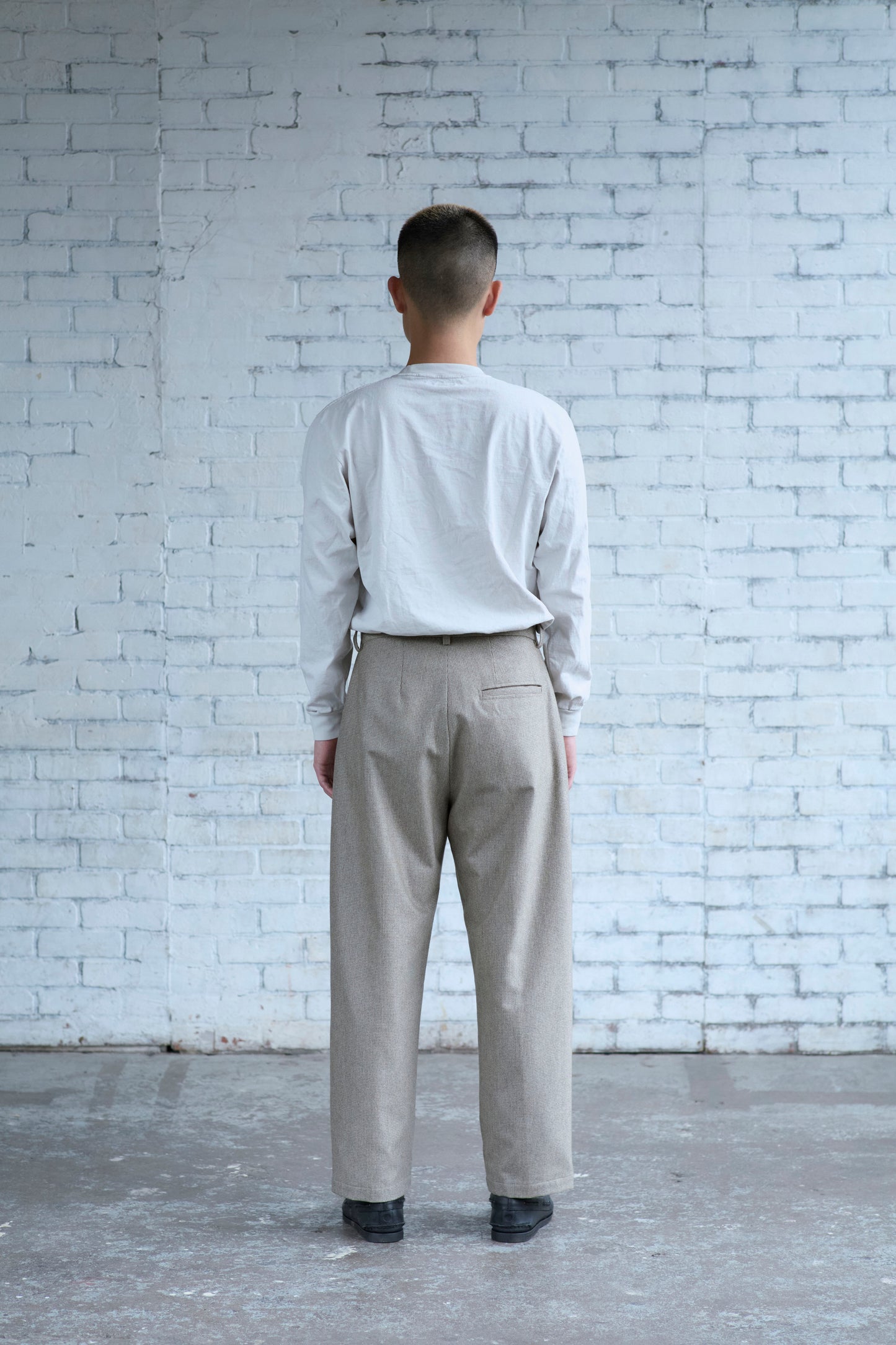 Dress Pants in Wool / Cashmere Flannel