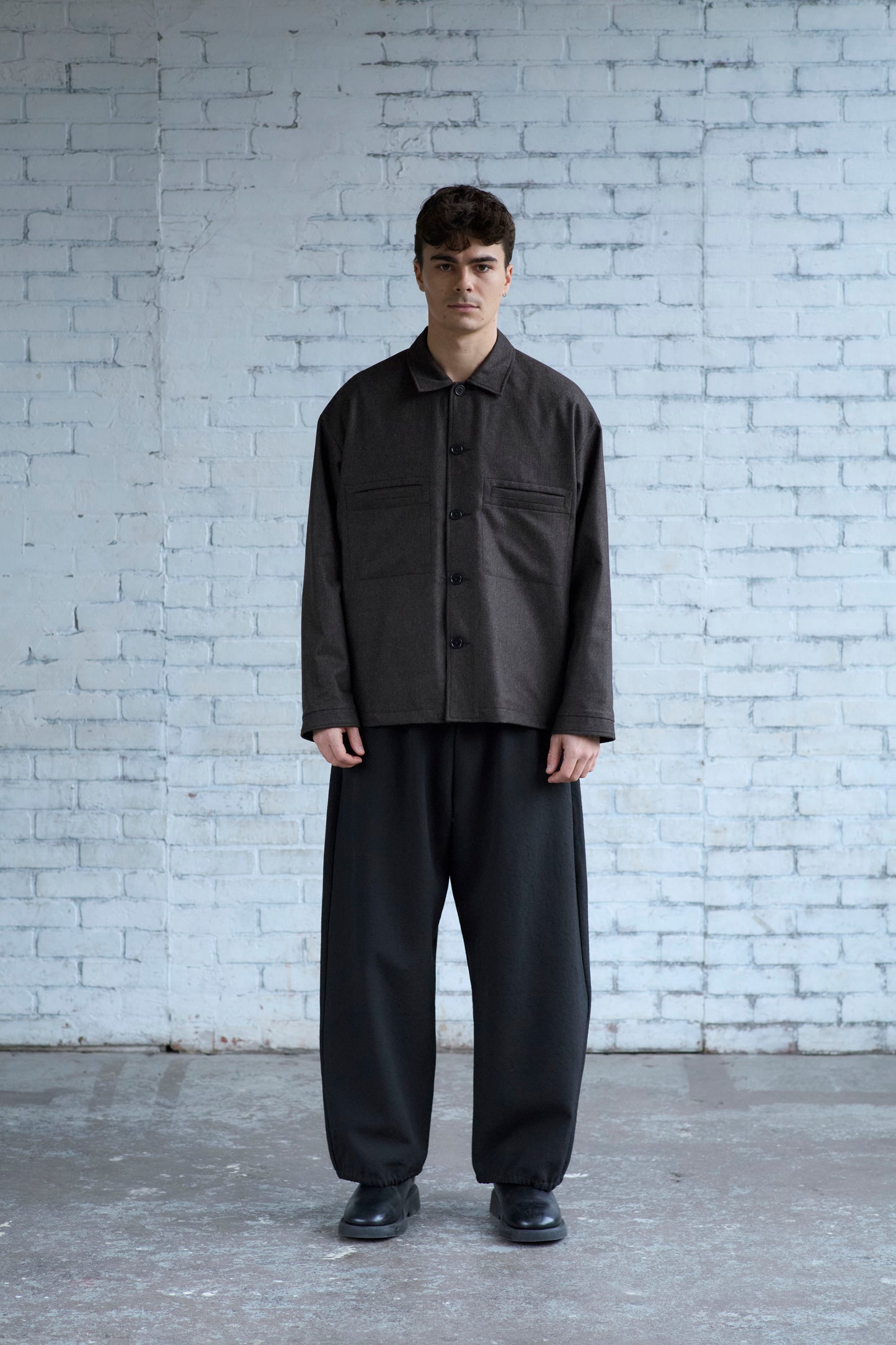 Work Shirt in Wool / Cashmere Flannel