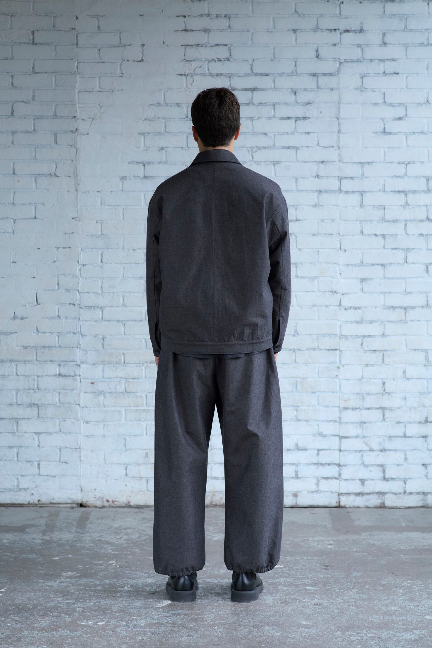 Dad's Jacket in Wool / Cotton Buff