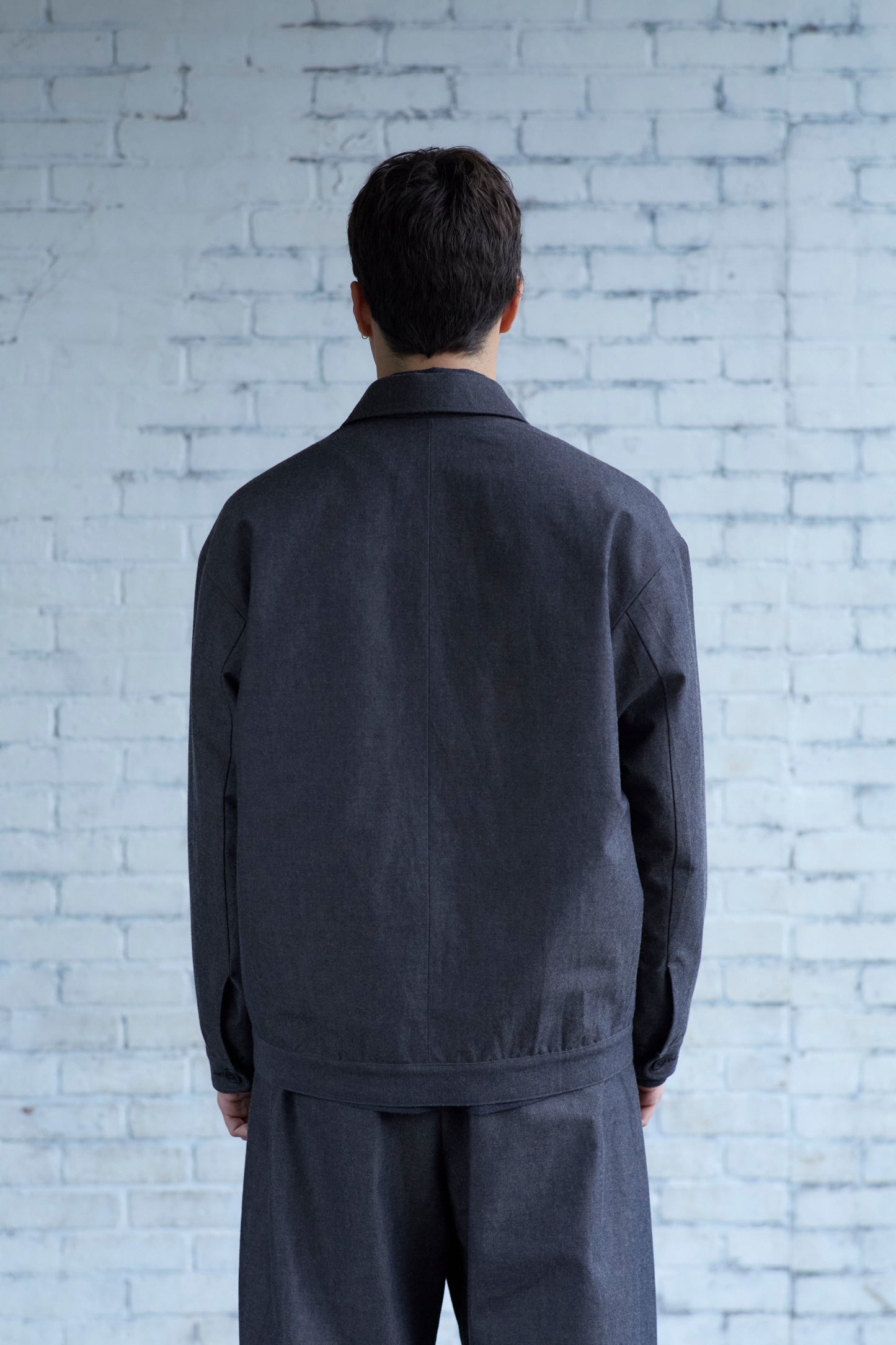 Dad's Jacket in Wool / Cotton Buff