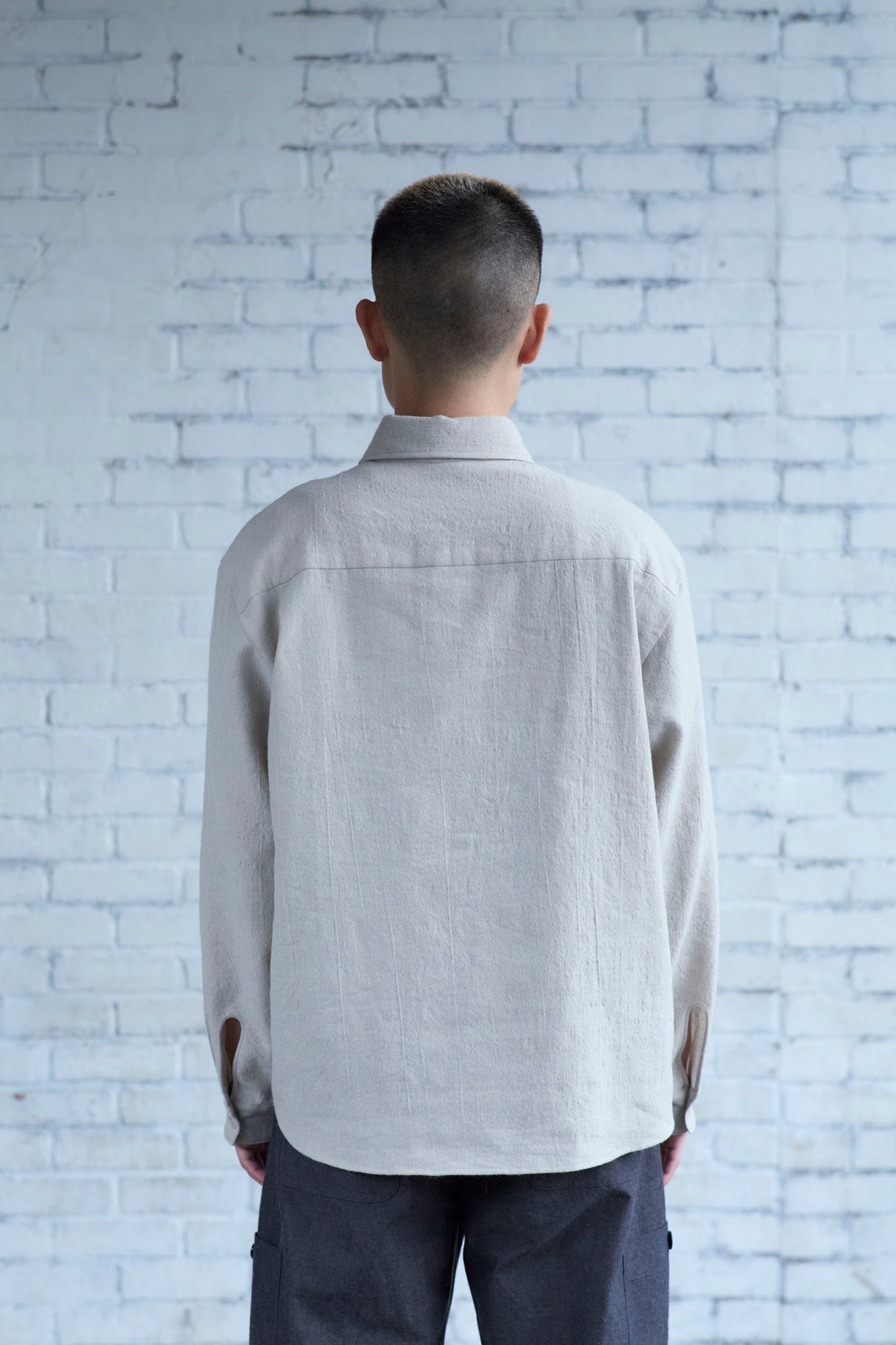 Tent Shirt in Sand Wool / Linen