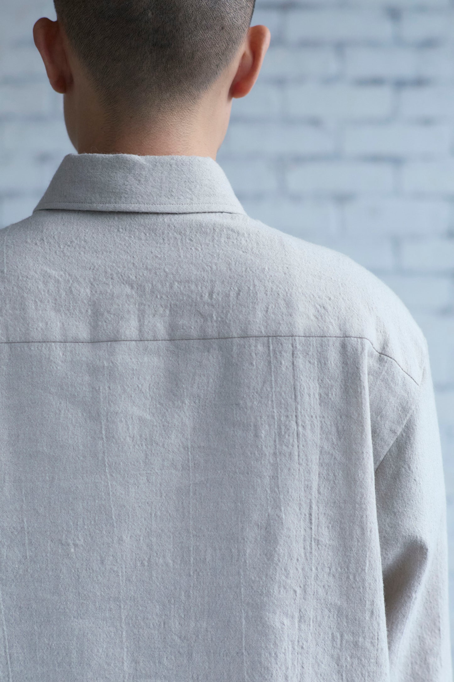 Tent Shirt in Sand Wool / Linen