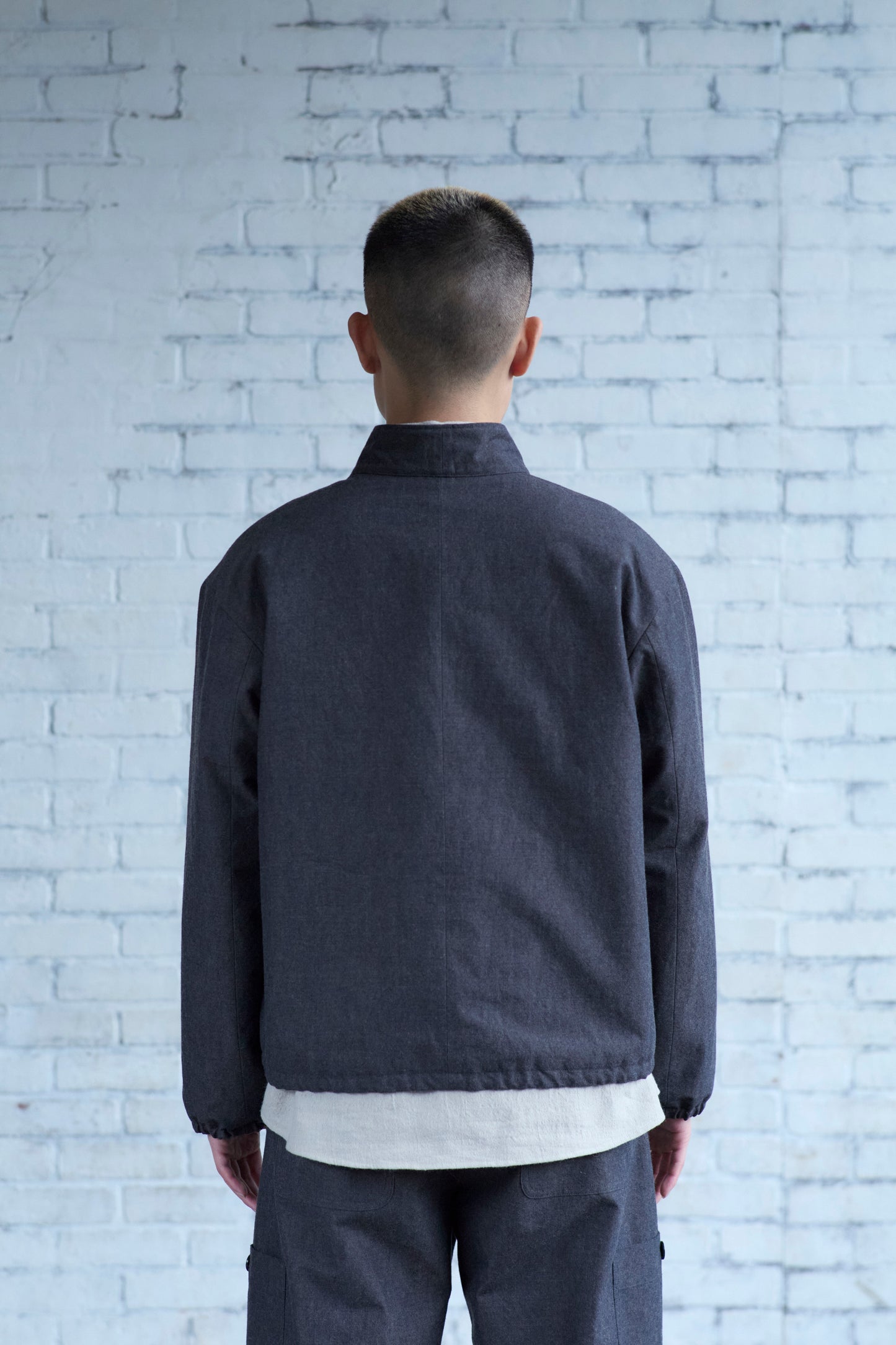 Slip Jacket in Wool / Cotton Buff