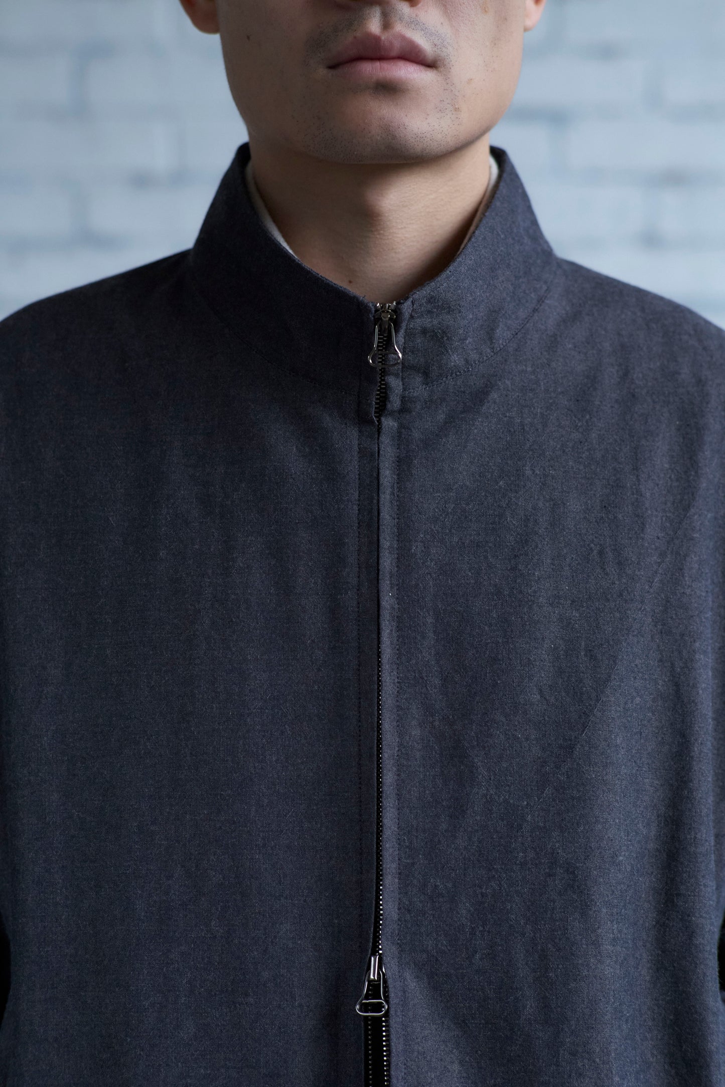 Slip Jacket in Wool / Cotton Buff