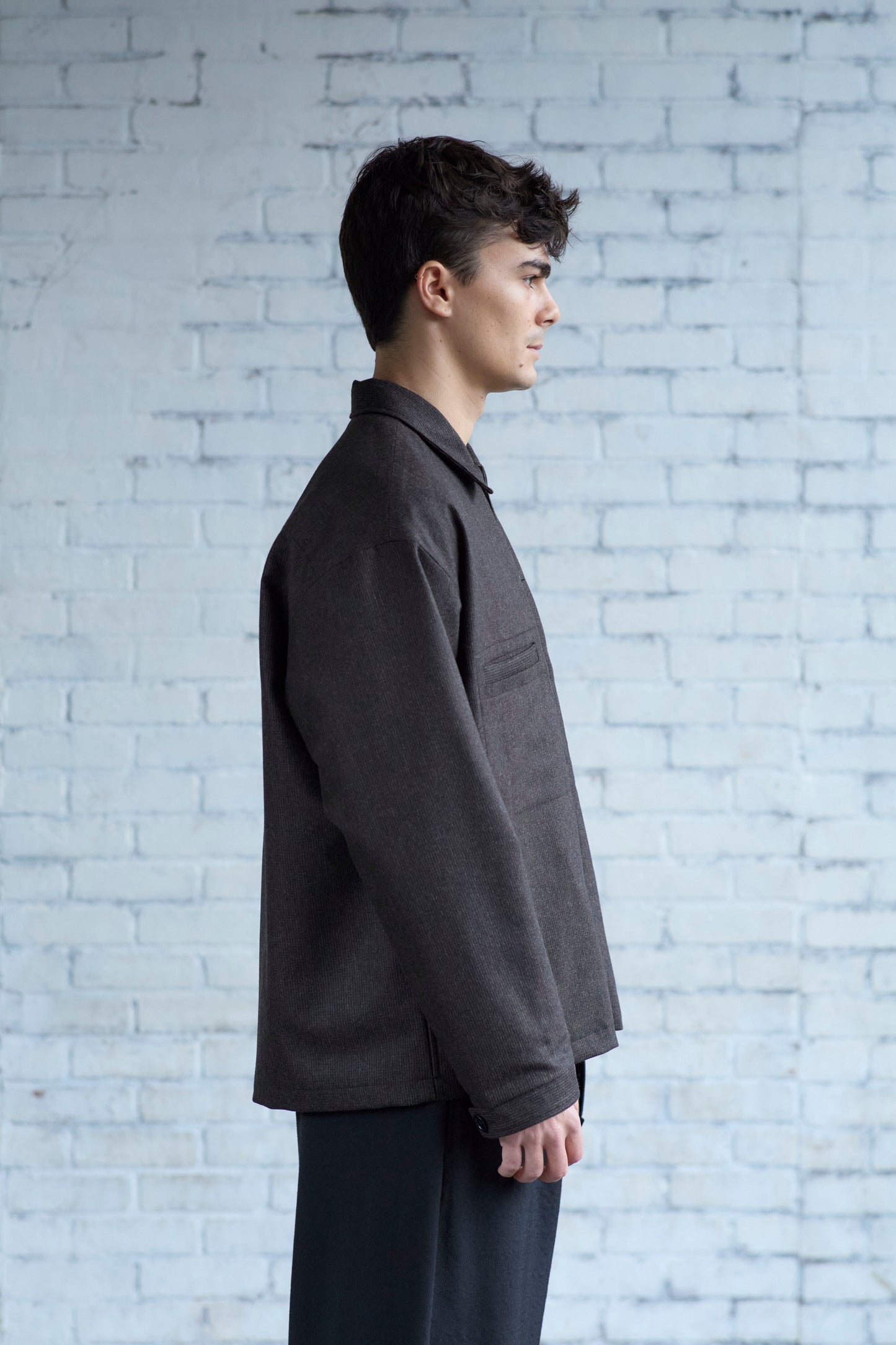 Work Shirt in Wool / Cashmere Flannel