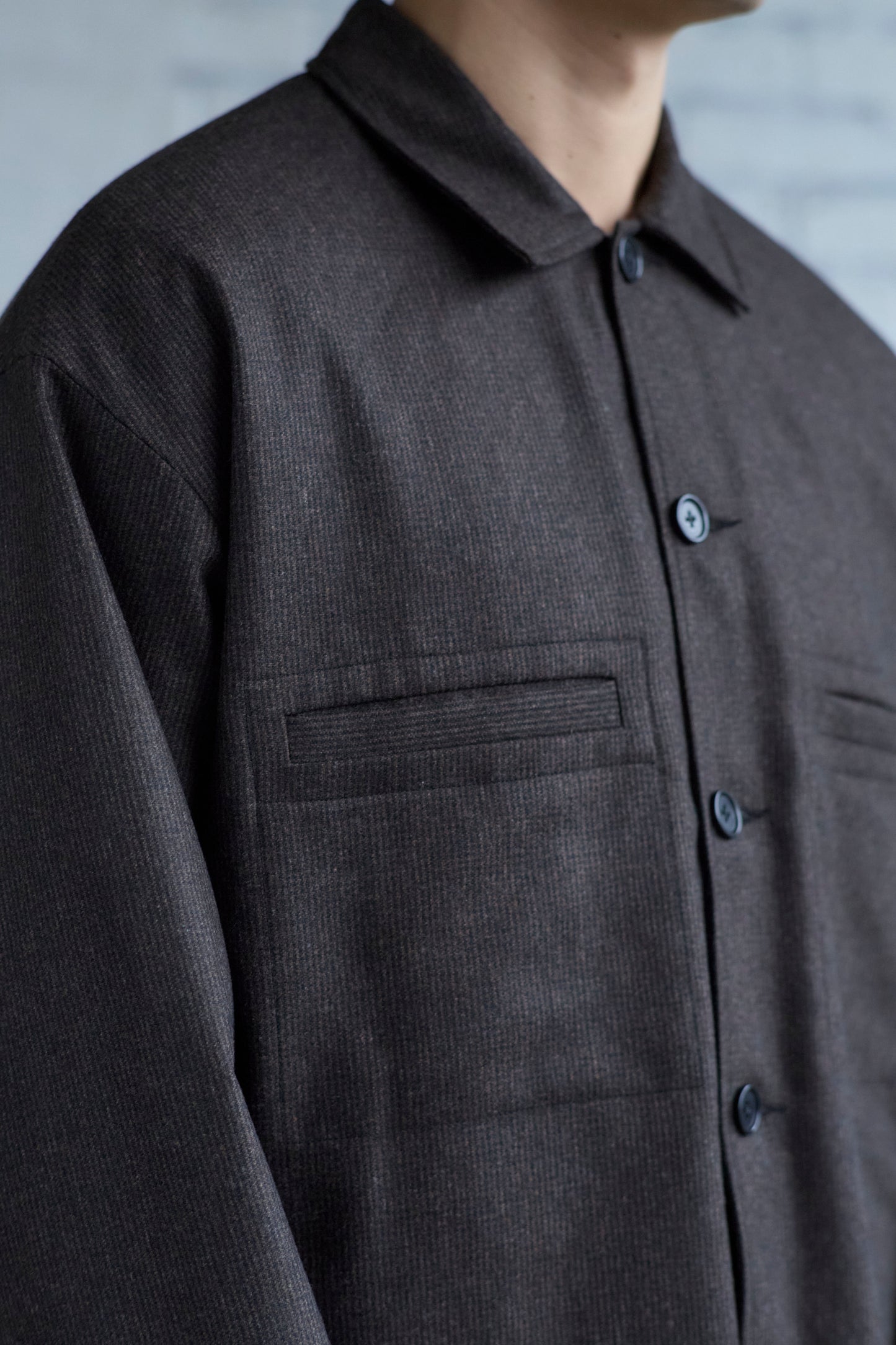 Work Shirt in Wool / Cashmere Flannel
