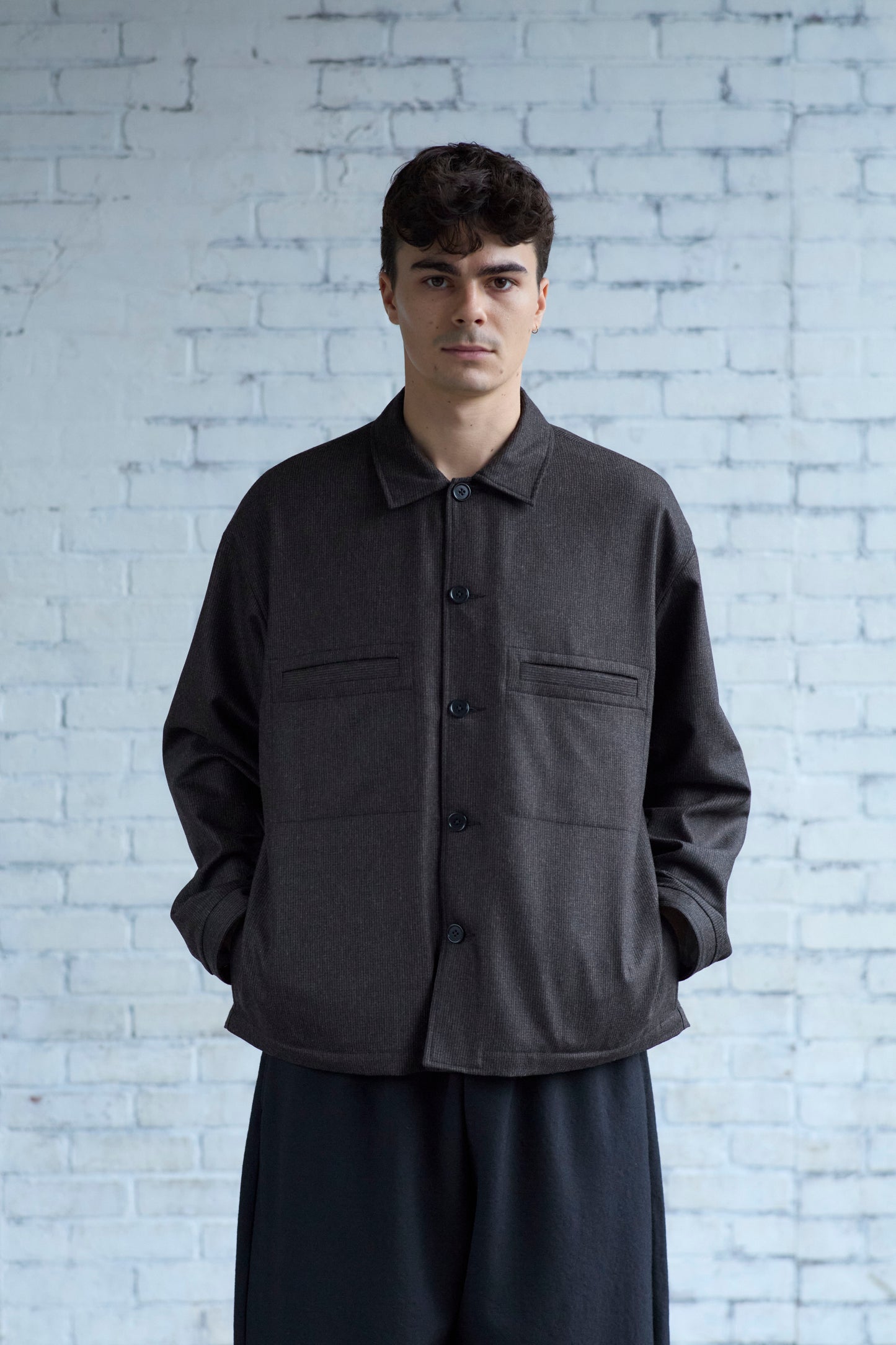 Work Shirt in Wool / Cashmere Flannel