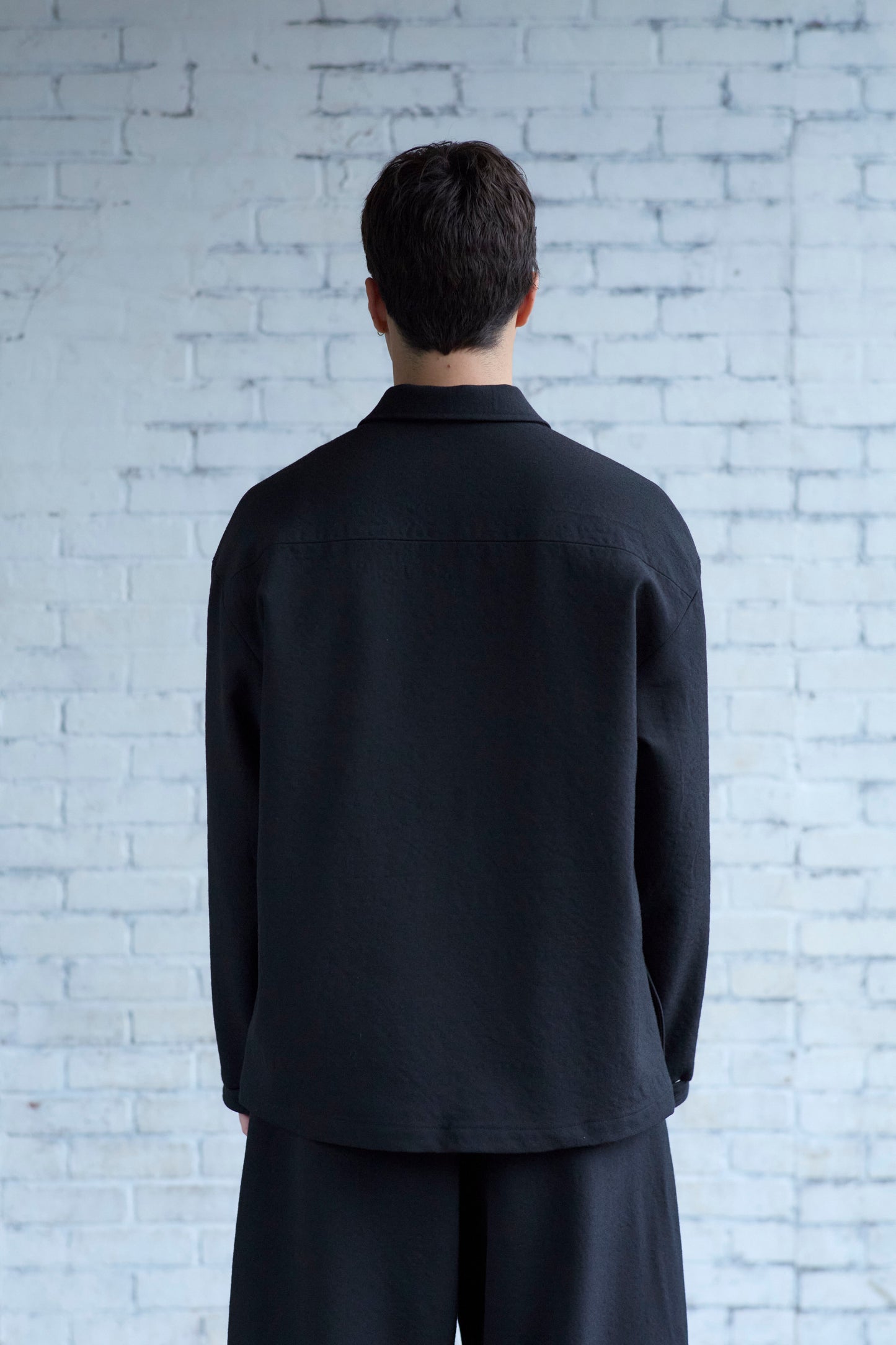 Work Shirt in Wool Gabardine