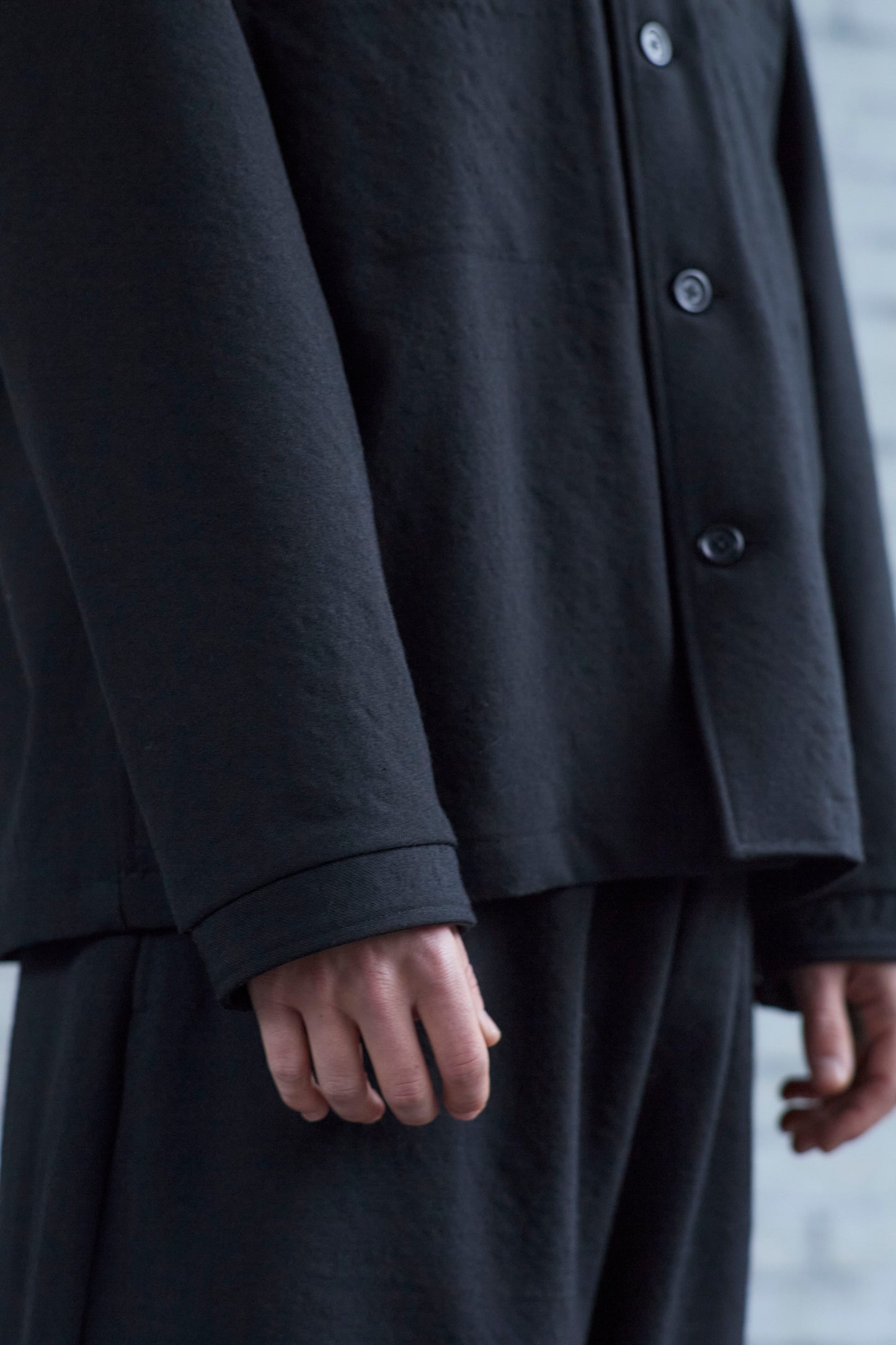 Work Shirt in Wool Gabardine