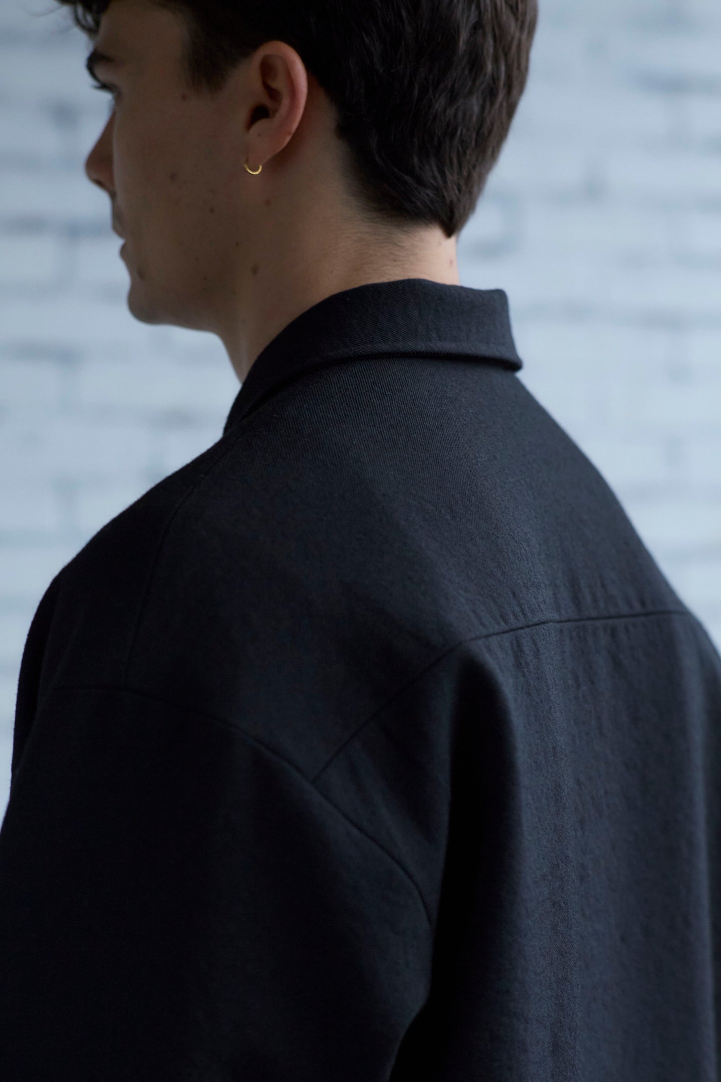 Work Shirt in Wool Gabardine