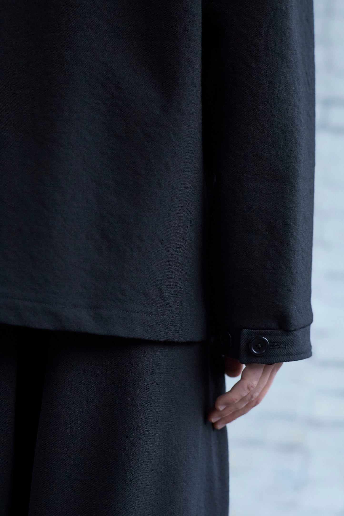 Work Shirt in Wool Gabardine