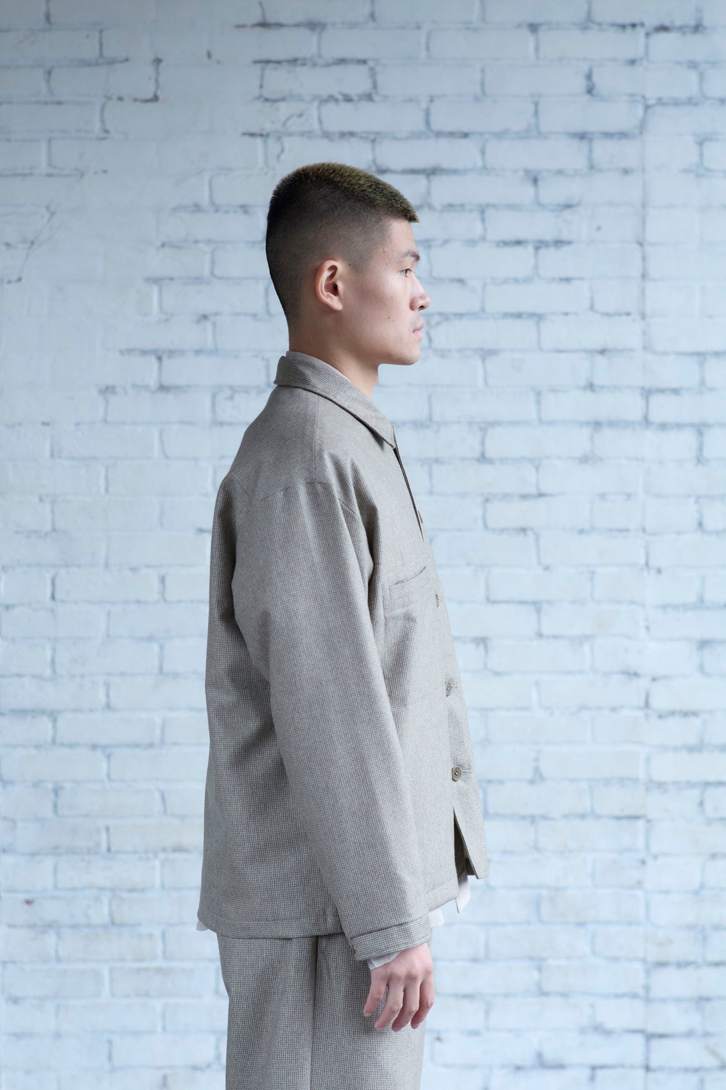 Work Shirt in Wool / Cashmere Flannel